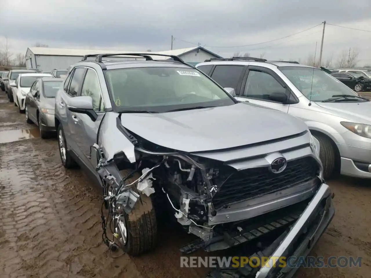 1 Photograph of a damaged car JTMA1RFV9KD047144 TOYOTA RAV4 2019