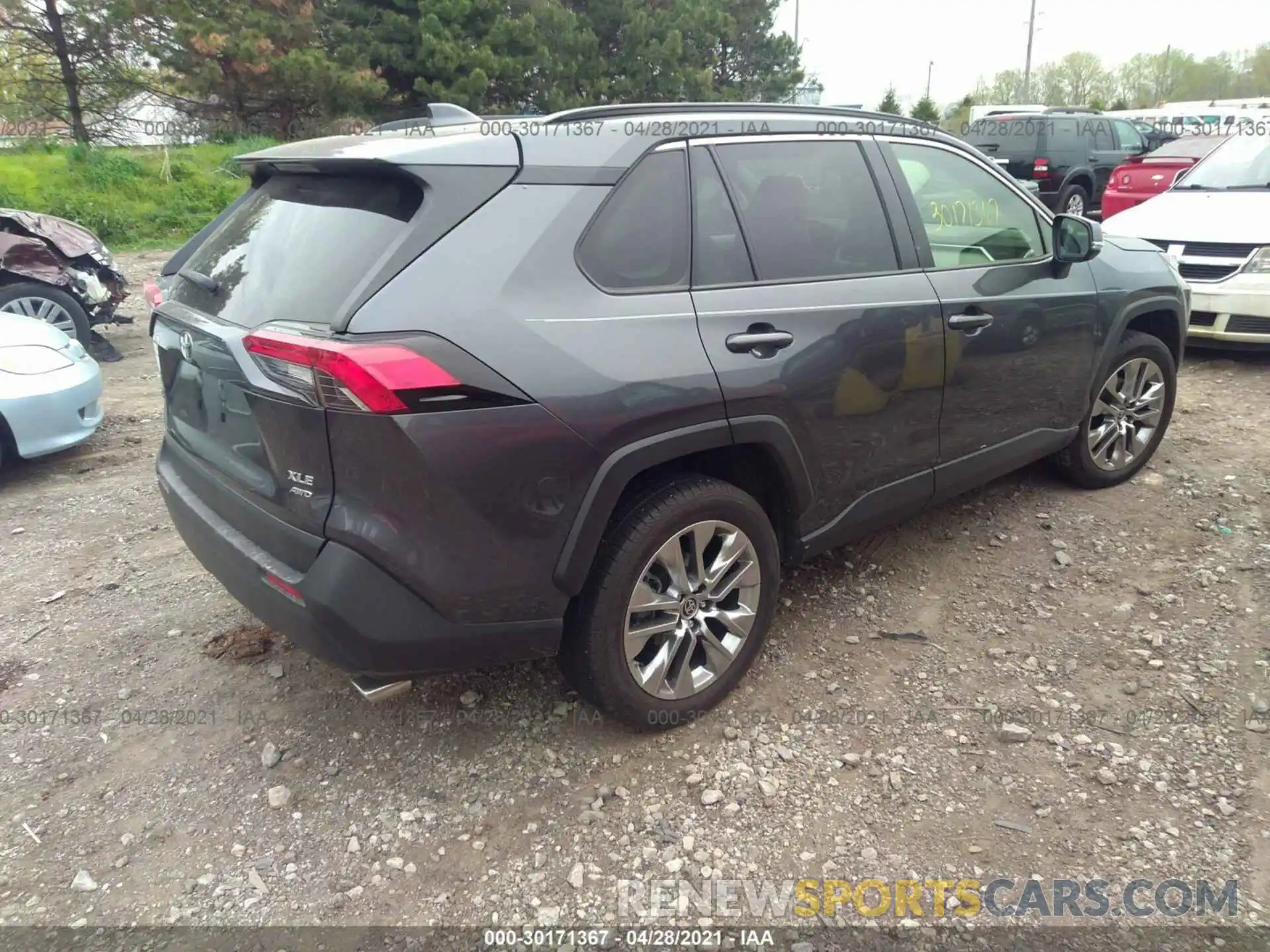 4 Фотография поврежденного автомобиля JTMA1RFV9KD047211 TOYOTA RAV4 2019