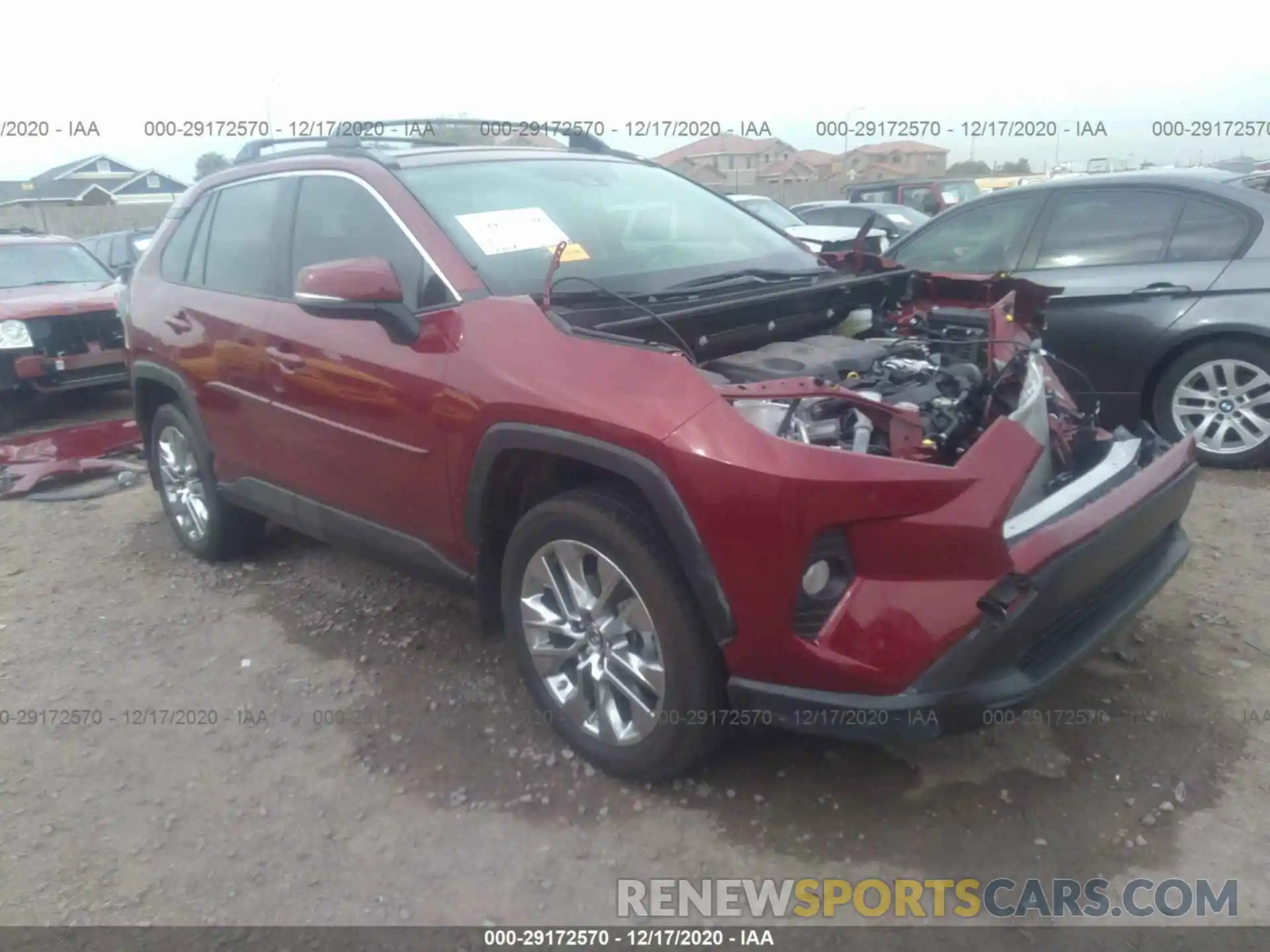 1 Photograph of a damaged car JTMA1RFV9KD504342 TOYOTA RAV4 2019