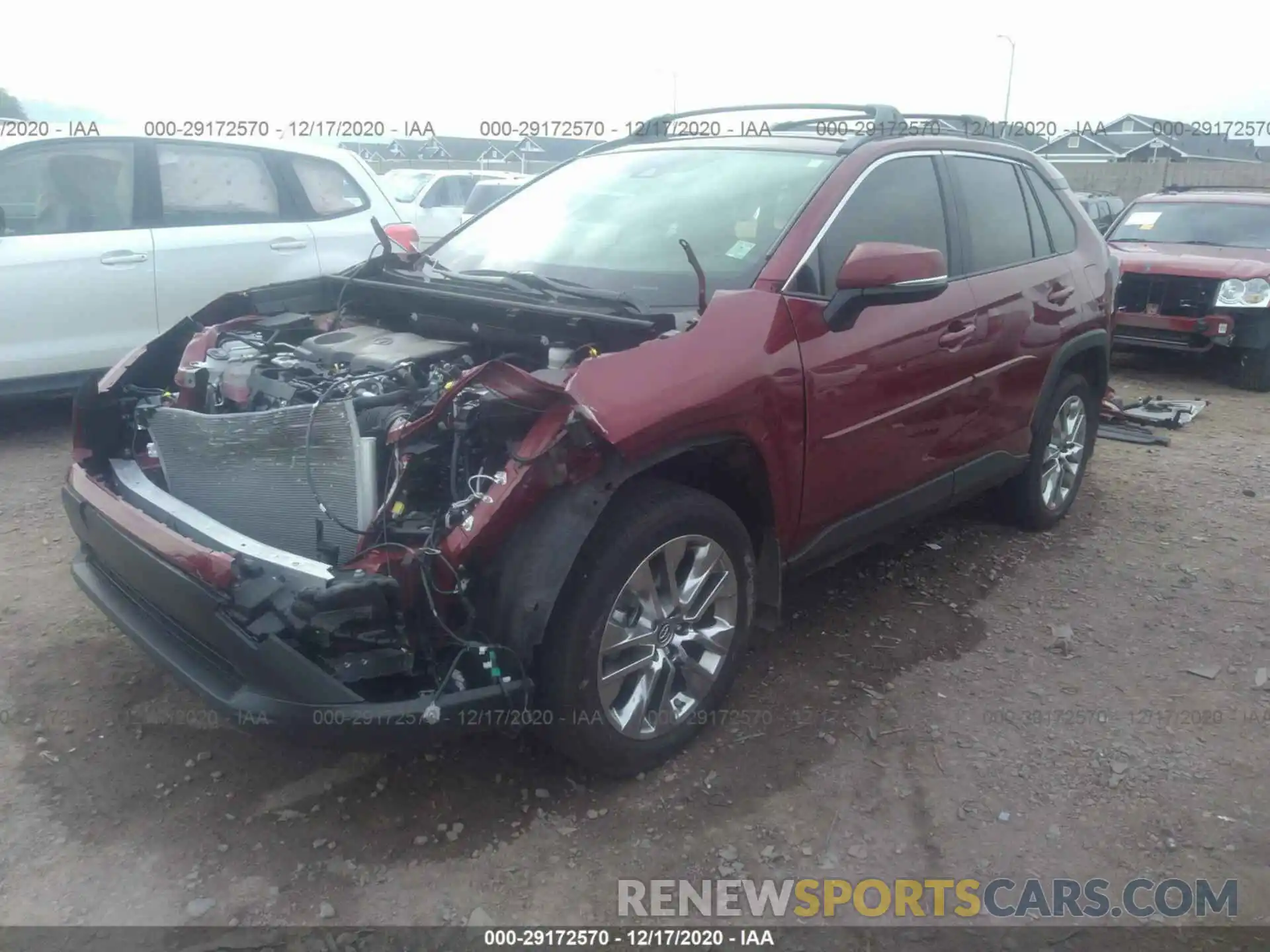 2 Photograph of a damaged car JTMA1RFV9KD504342 TOYOTA RAV4 2019