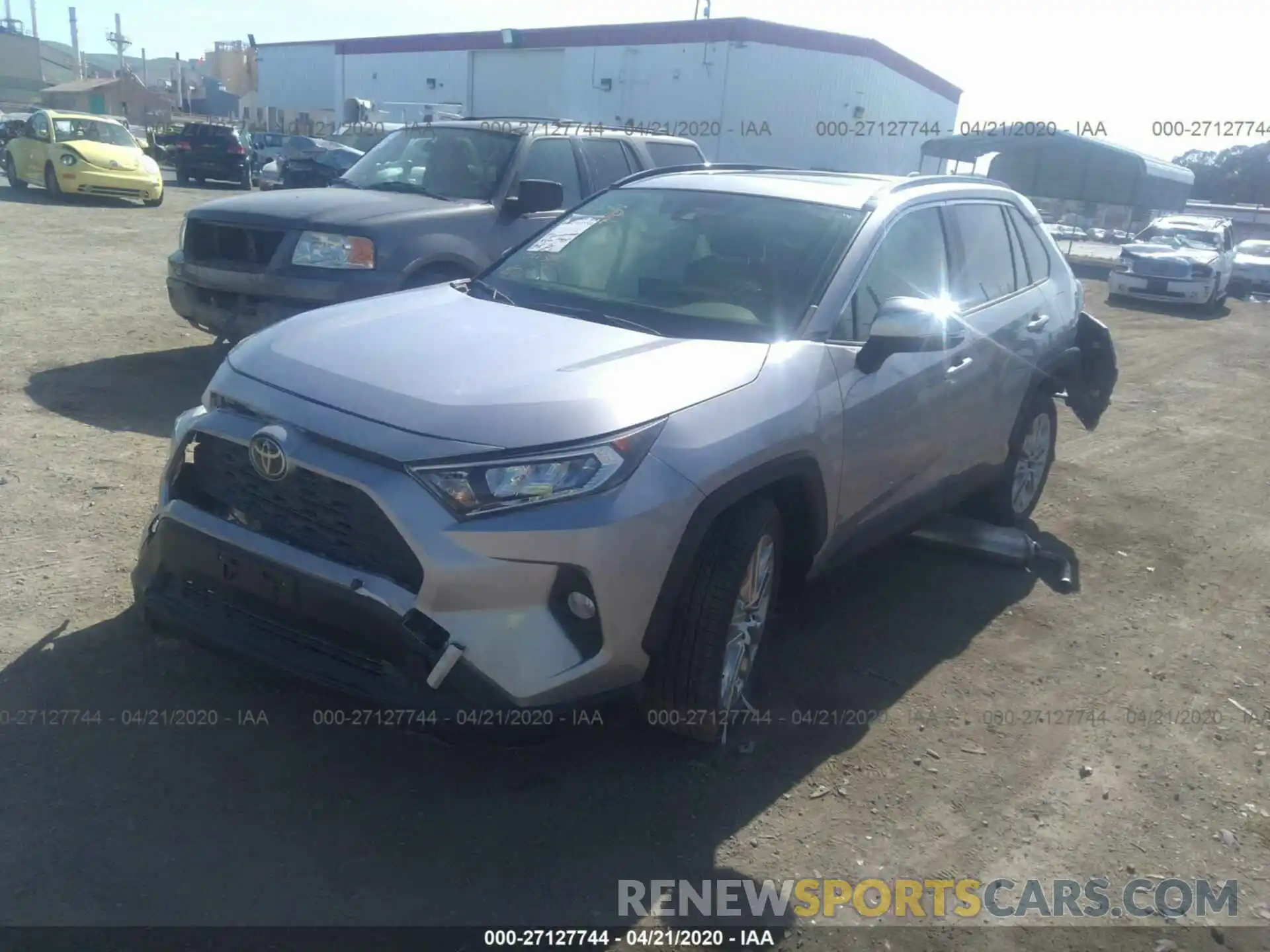 2 Photograph of a damaged car JTMA1RFV9KD506656 TOYOTA RAV4 2019