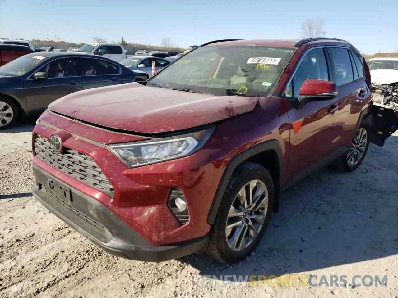 2 Photograph of a damaged car JTMA1RFV9KD508908 TOYOTA RAV4 2019