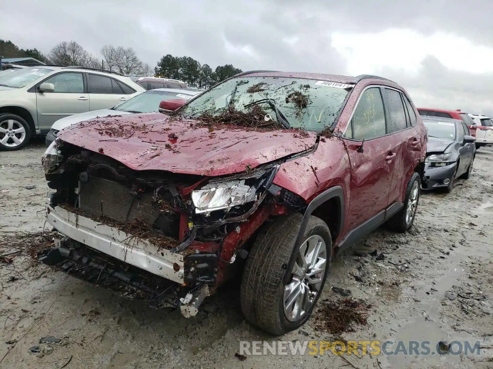 2 Photograph of a damaged car JTMA1RFV9KD523103 TOYOTA RAV4 2019