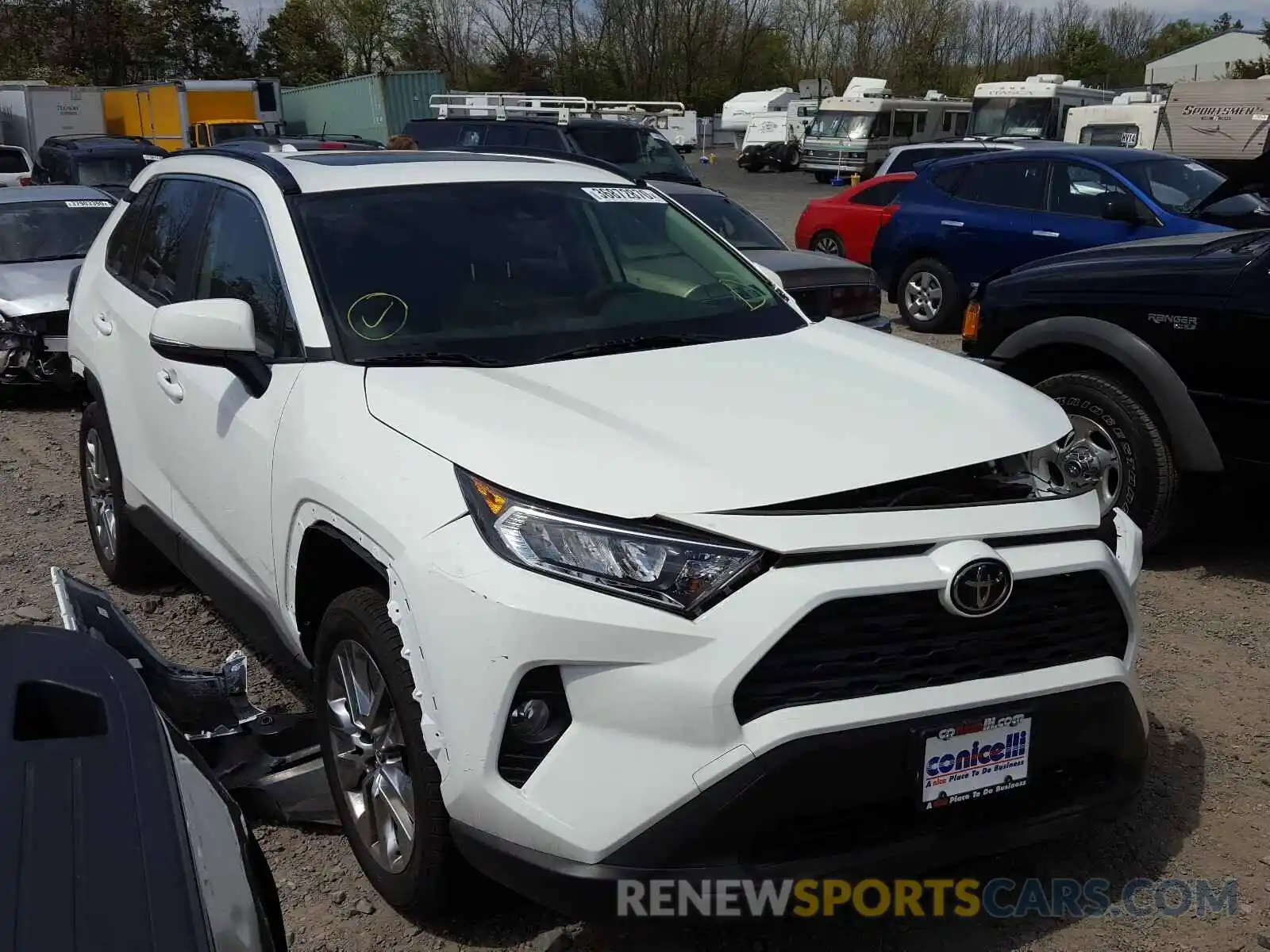 1 Photograph of a damaged car JTMA1RFVXKD005100 TOYOTA RAV4 2019