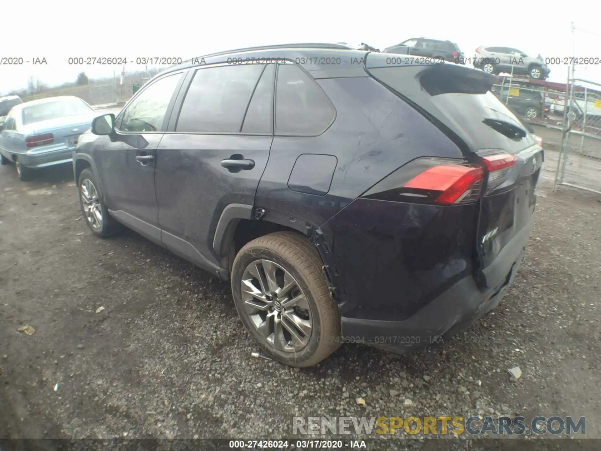 3 Фотография поврежденного автомобиля JTMA1RFVXKD010104 TOYOTA RAV4 2019