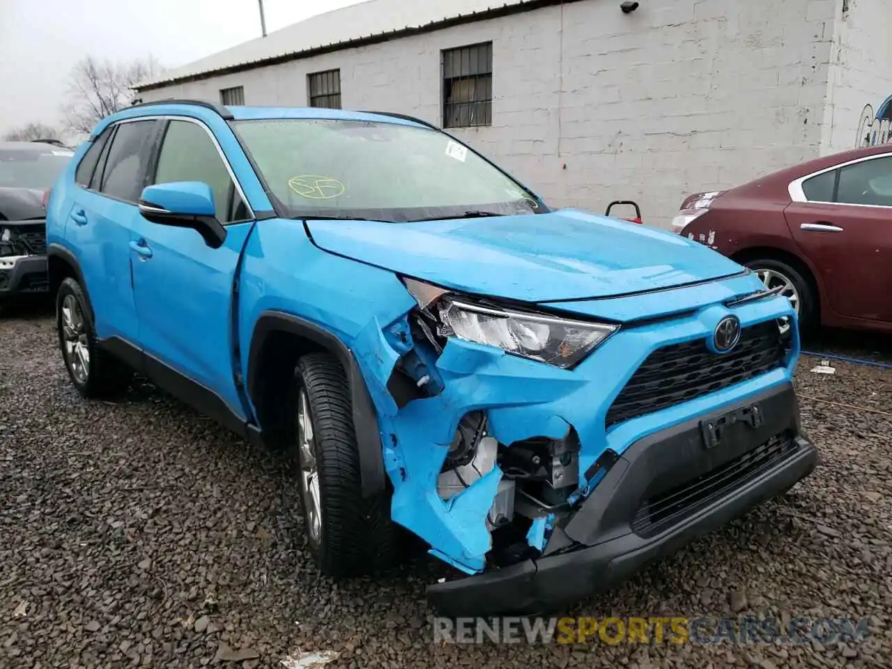 1 Photograph of a damaged car JTMA1RFVXKD014606 TOYOTA RAV4 2019