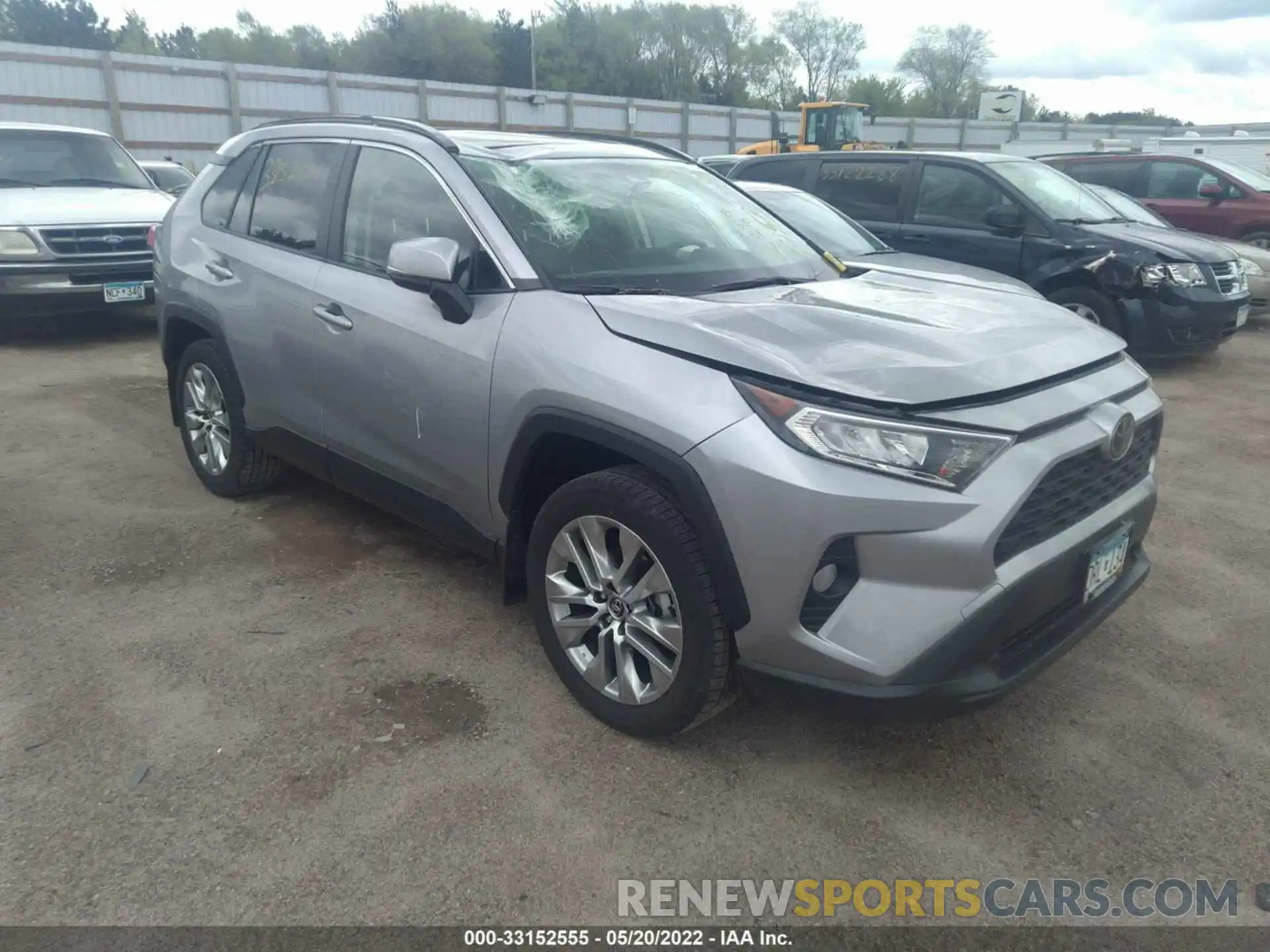 1 Photograph of a damaged car JTMA1RFVXKD036380 TOYOTA RAV4 2019