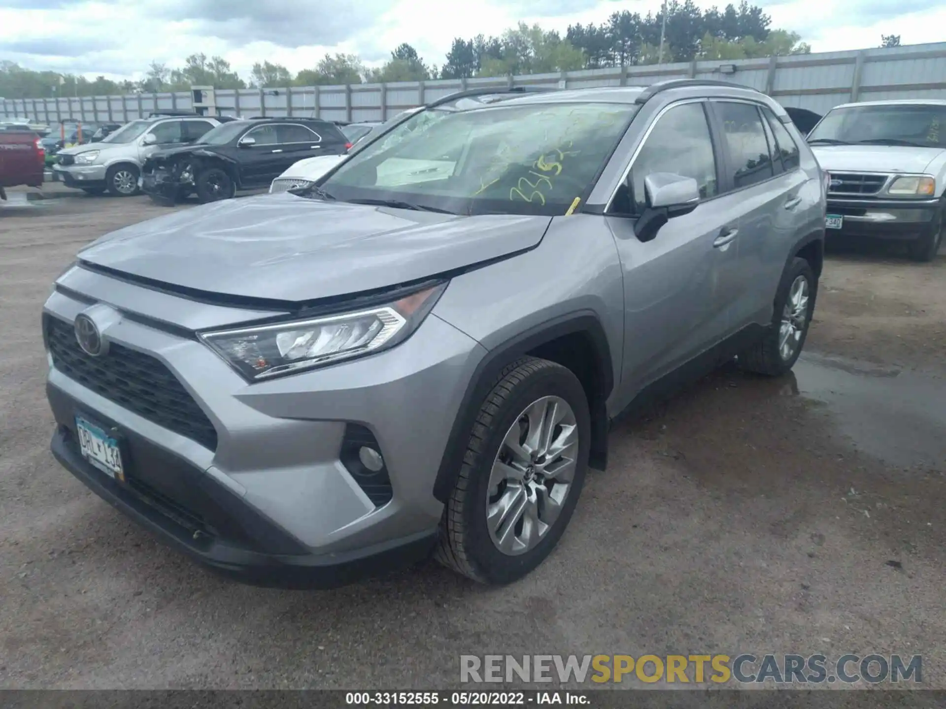 2 Photograph of a damaged car JTMA1RFVXKD036380 TOYOTA RAV4 2019