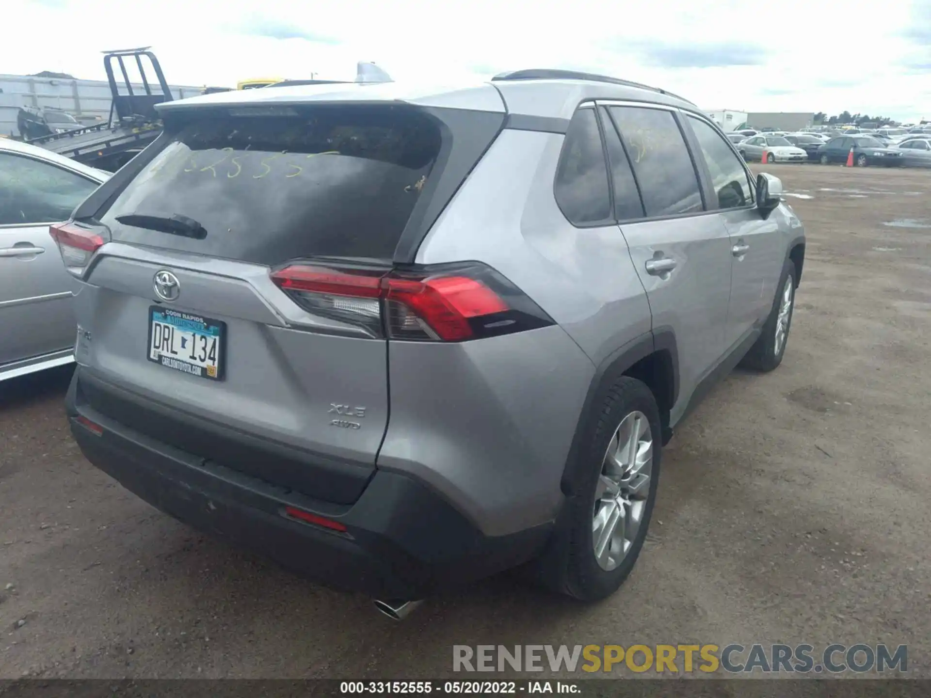 4 Photograph of a damaged car JTMA1RFVXKD036380 TOYOTA RAV4 2019