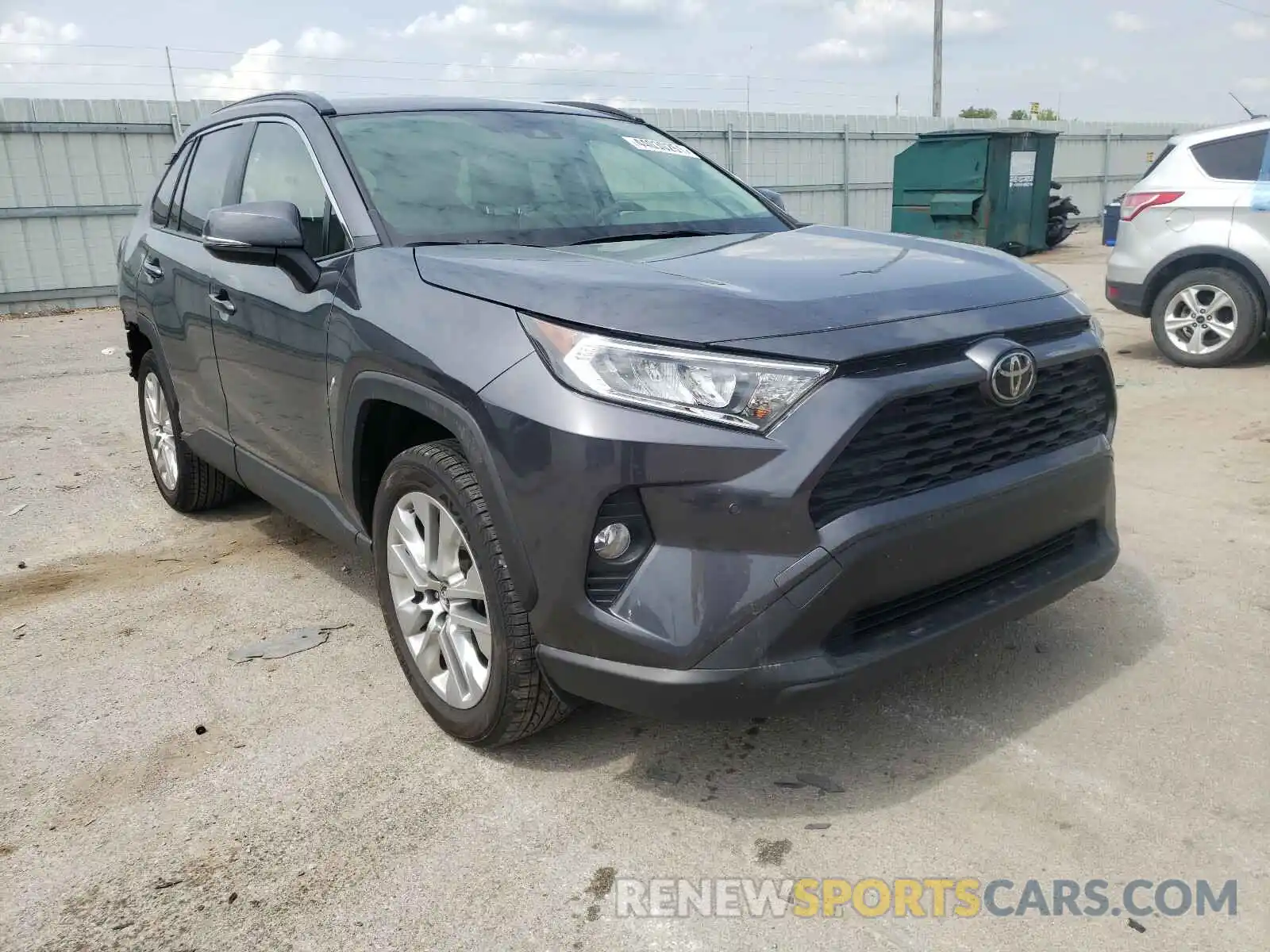 1 Photograph of a damaged car JTMA1RFVXKD037030 TOYOTA RAV4 2019