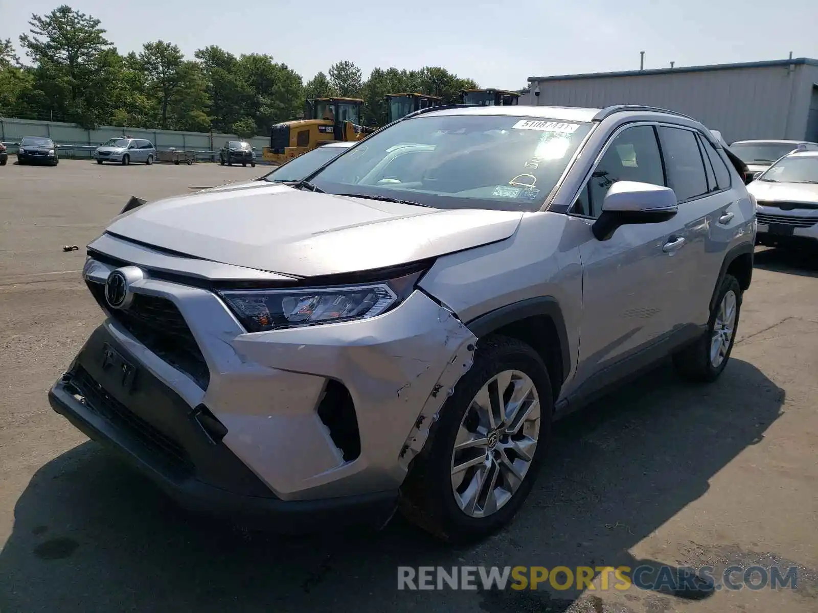 2 Photograph of a damaged car JTMA1RFVXKD045970 TOYOTA RAV4 2019