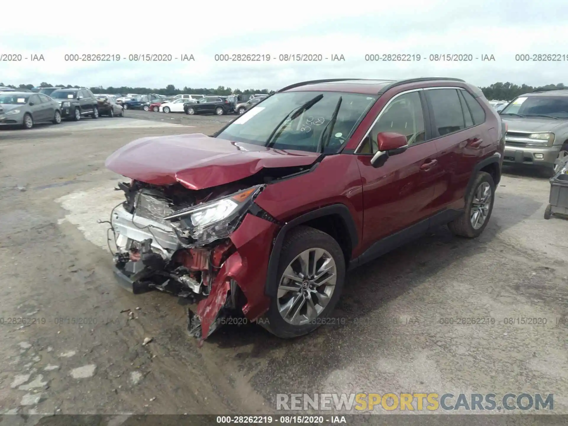 2 Photograph of a damaged car JTMA1RFVXKD518556 TOYOTA RAV4 2019