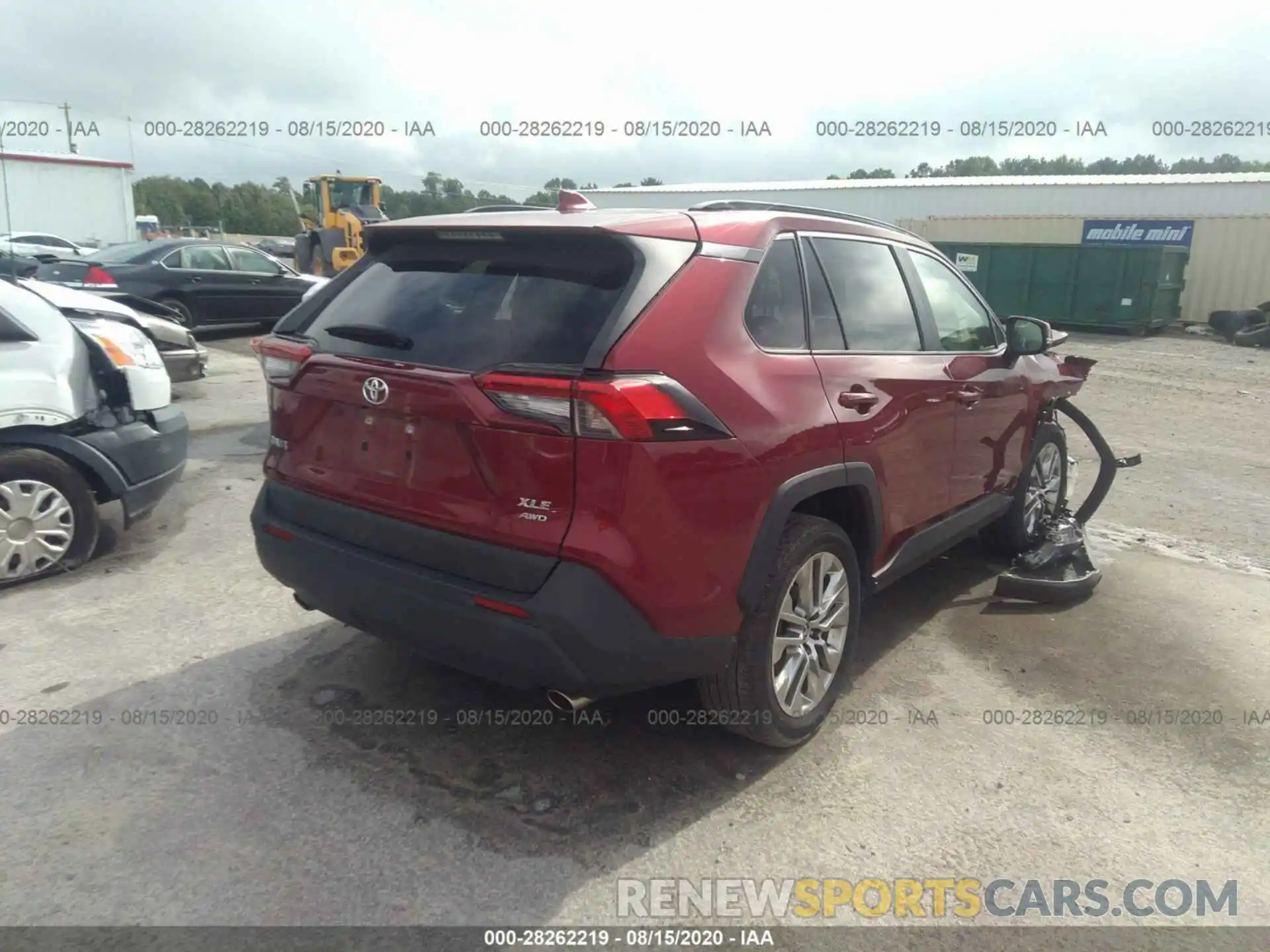 4 Photograph of a damaged car JTMA1RFVXKD518556 TOYOTA RAV4 2019