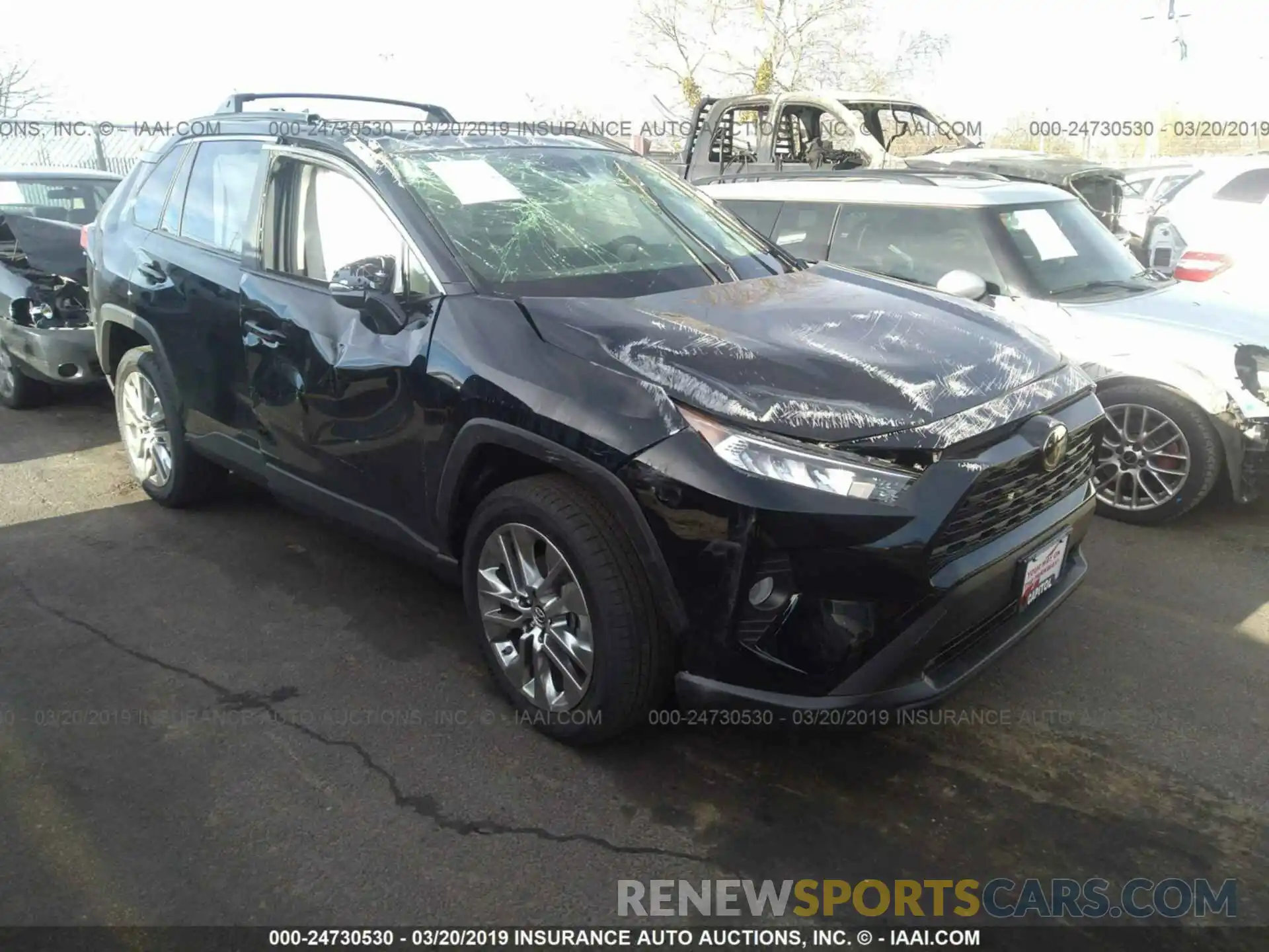 1 Photograph of a damaged car JTMA1RFVXKJ006801 TOYOTA RAV4 2019