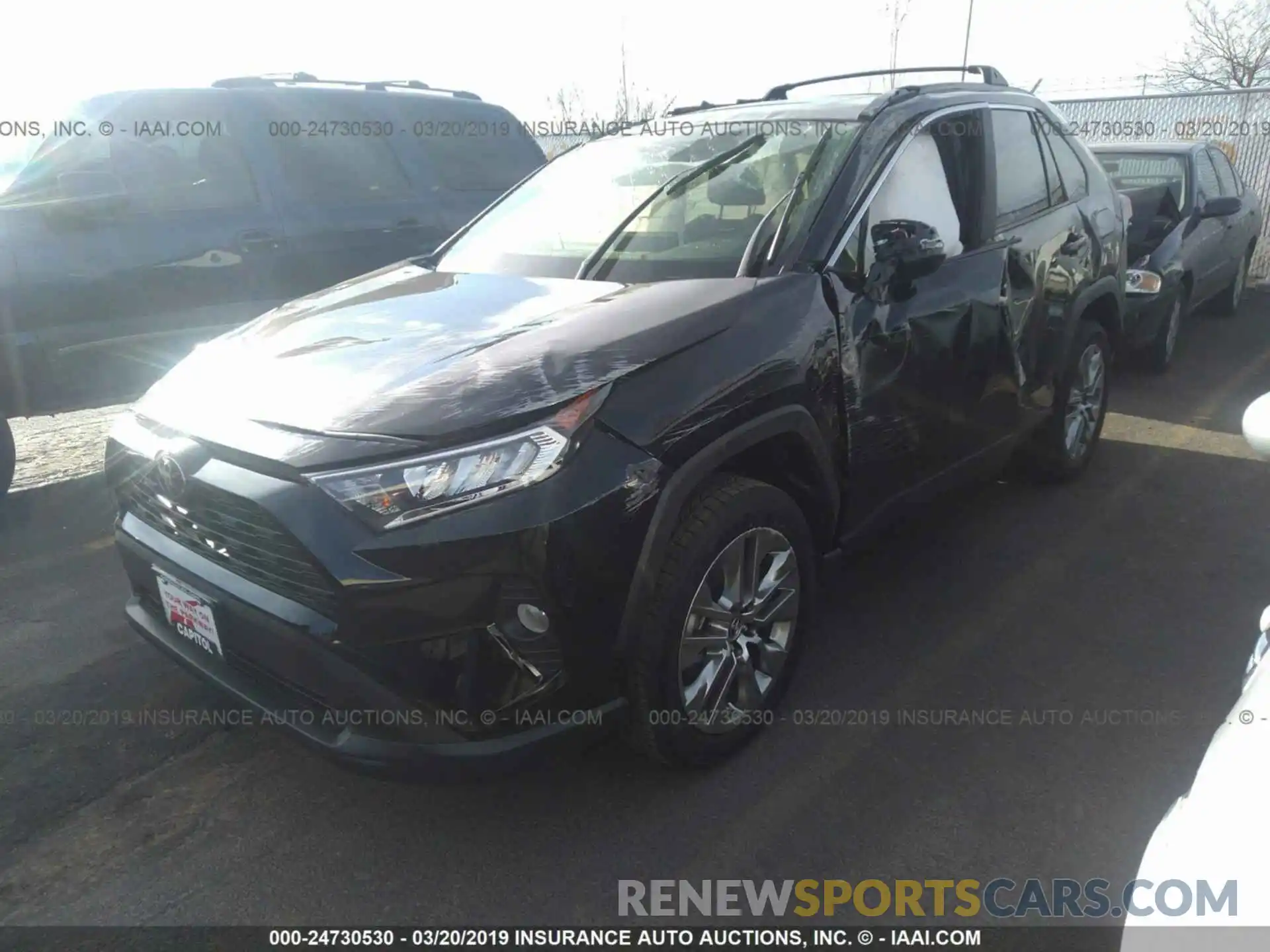 2 Photograph of a damaged car JTMA1RFVXKJ006801 TOYOTA RAV4 2019