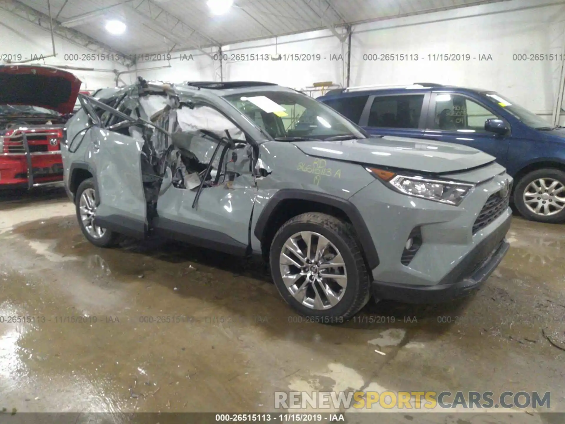 1 Photograph of a damaged car JTMA1RFVXKJ016552 TOYOTA RAV4 2019