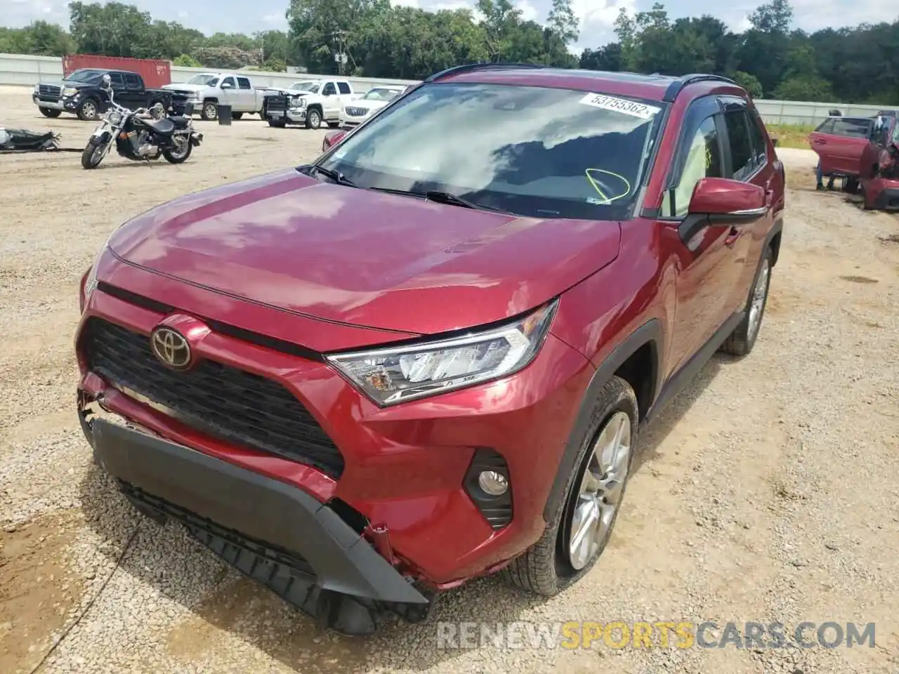 2 Photograph of a damaged car JTMC1RFV0KD039832 TOYOTA RAV4 2019