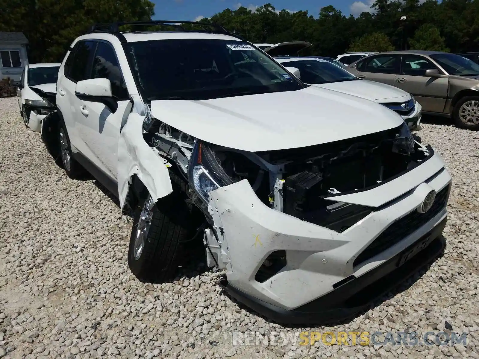 1 Photograph of a damaged car JTMC1RFV0KD501872 TOYOTA RAV4 2019