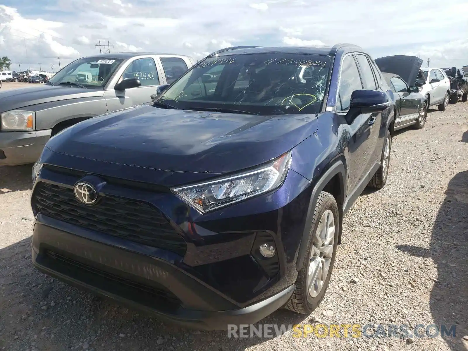 2 Photograph of a damaged car JTMC1RFV0KD504416 TOYOTA RAV4 2019