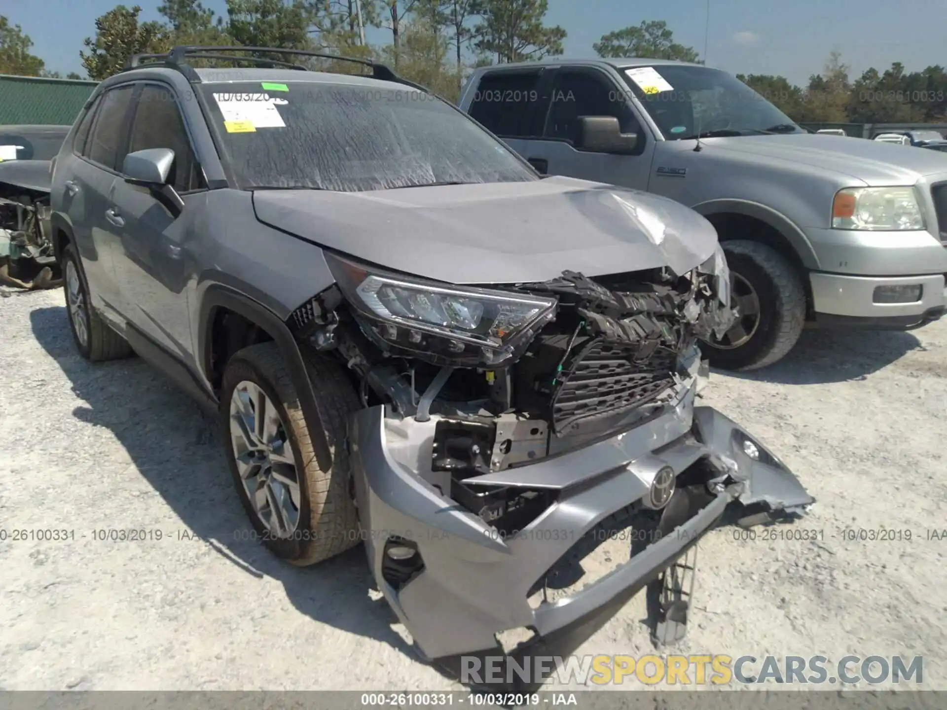 1 Photograph of a damaged car JTMC1RFV0KD506554 TOYOTA RAV4 2019