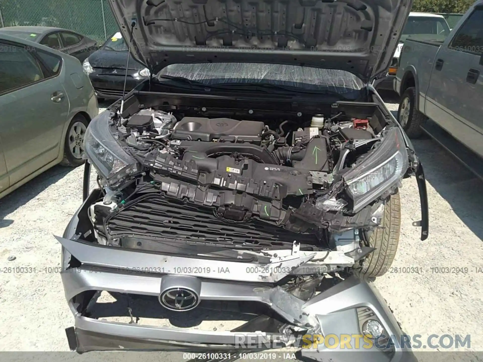 10 Photograph of a damaged car JTMC1RFV0KD506554 TOYOTA RAV4 2019