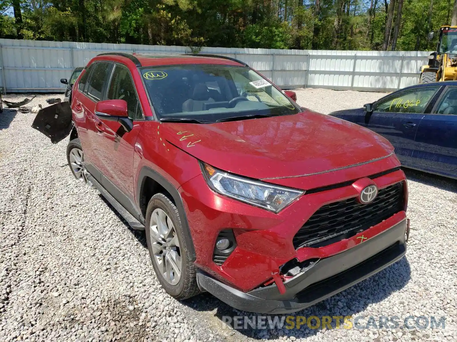 1 Photograph of a damaged car JTMC1RFV0KJ016519 TOYOTA RAV4 2019