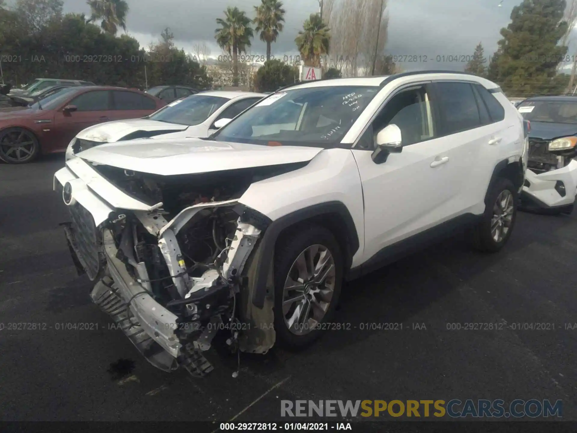 2 Photograph of a damaged car JTMC1RFV1KD002515 TOYOTA RAV4 2019