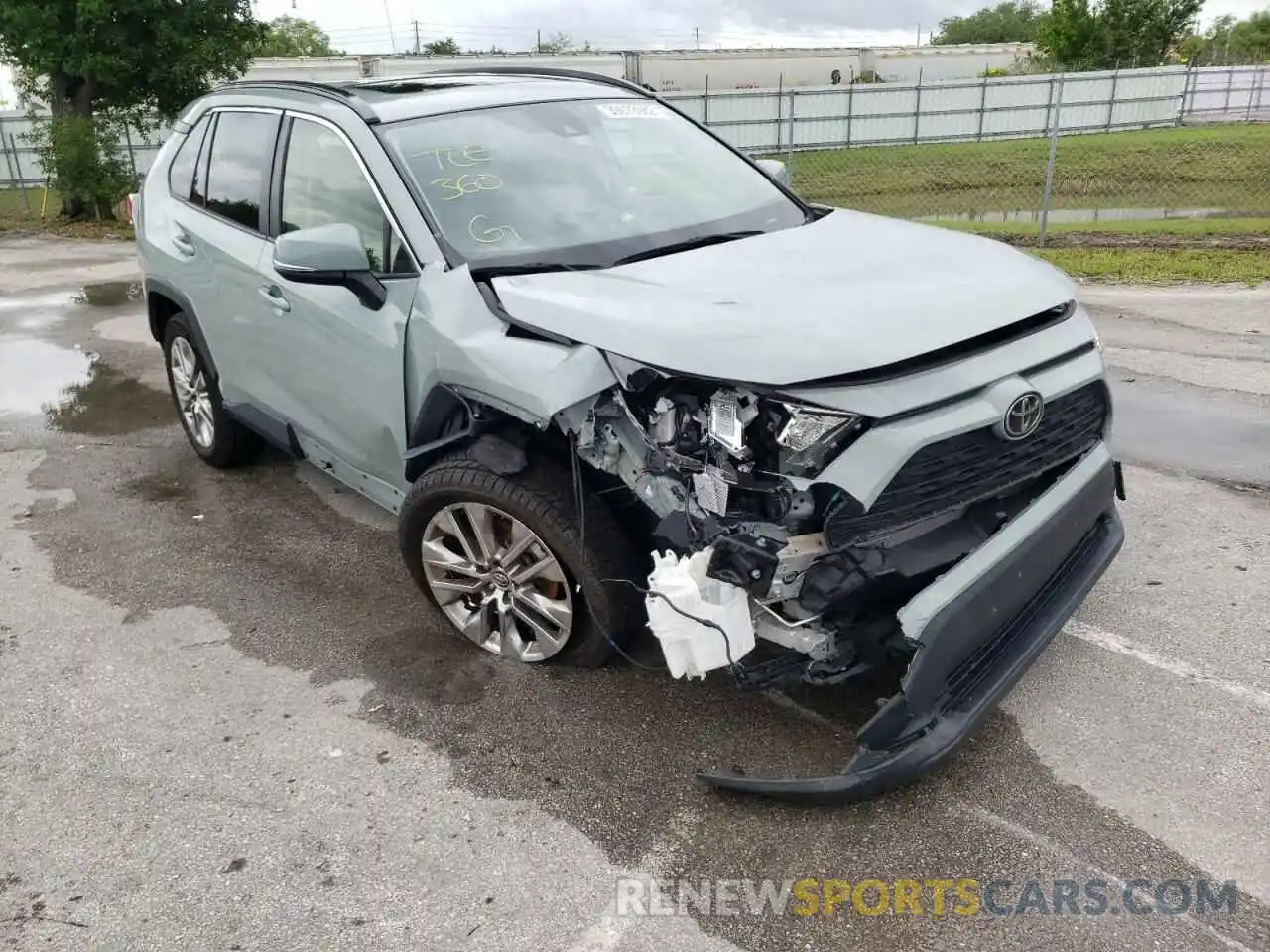 1 Photograph of a damaged car JTMC1RFV2KD008050 TOYOTA RAV4 2019