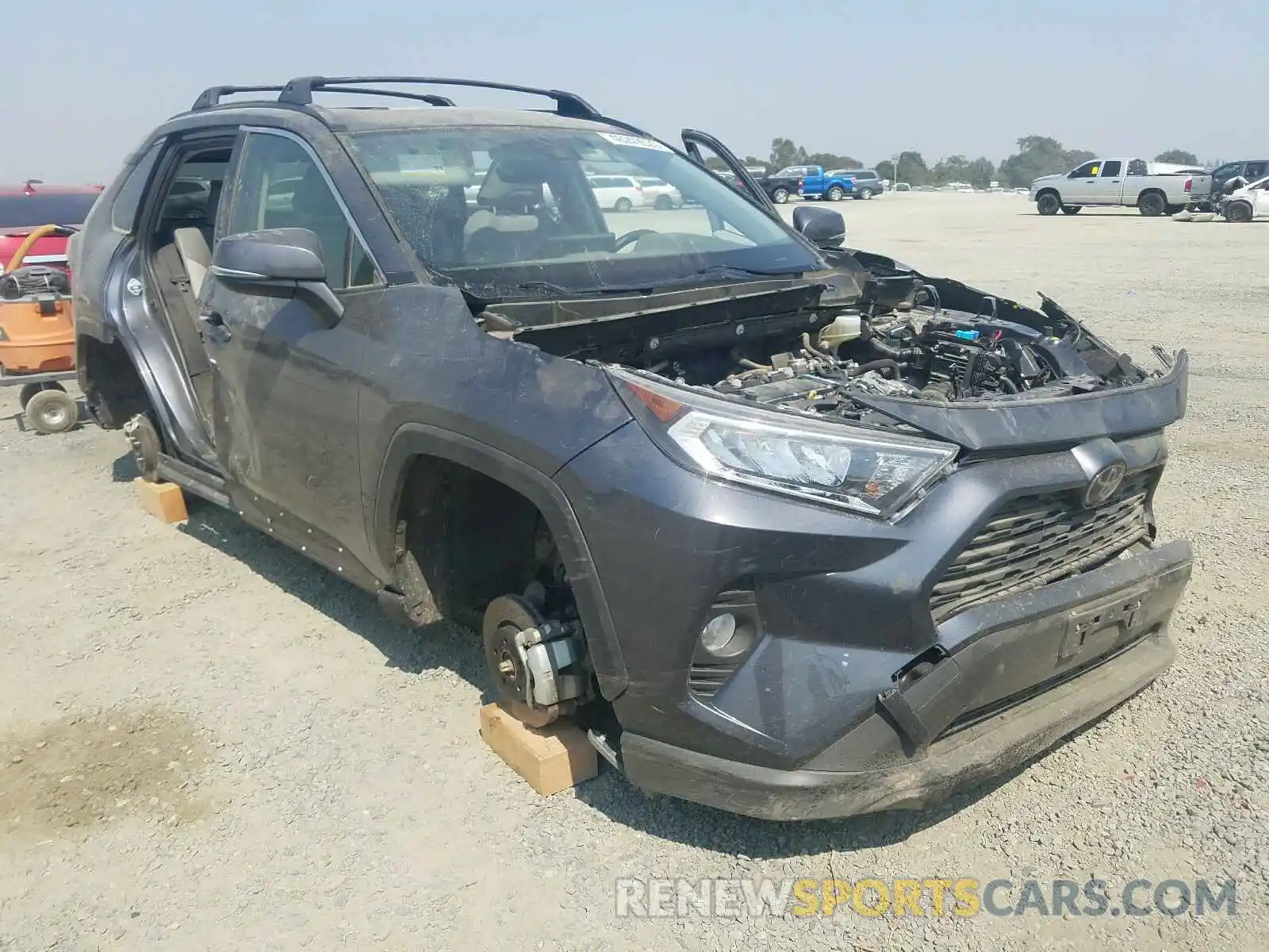 1 Photograph of a damaged car JTMC1RFV2KD501968 TOYOTA RAV4 2019