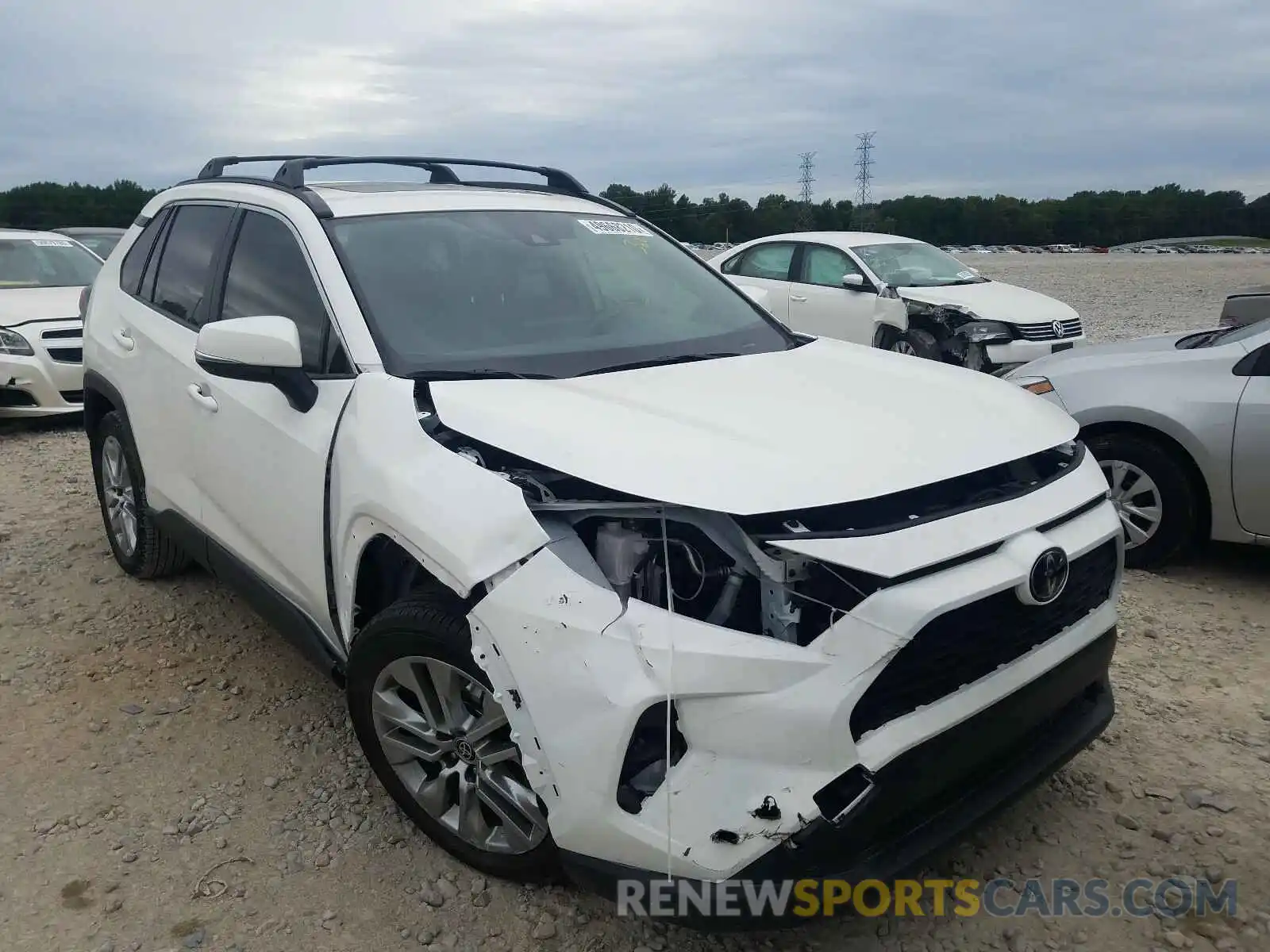 1 Photograph of a damaged car JTMC1RFV2KD516874 TOYOTA RAV4 2019