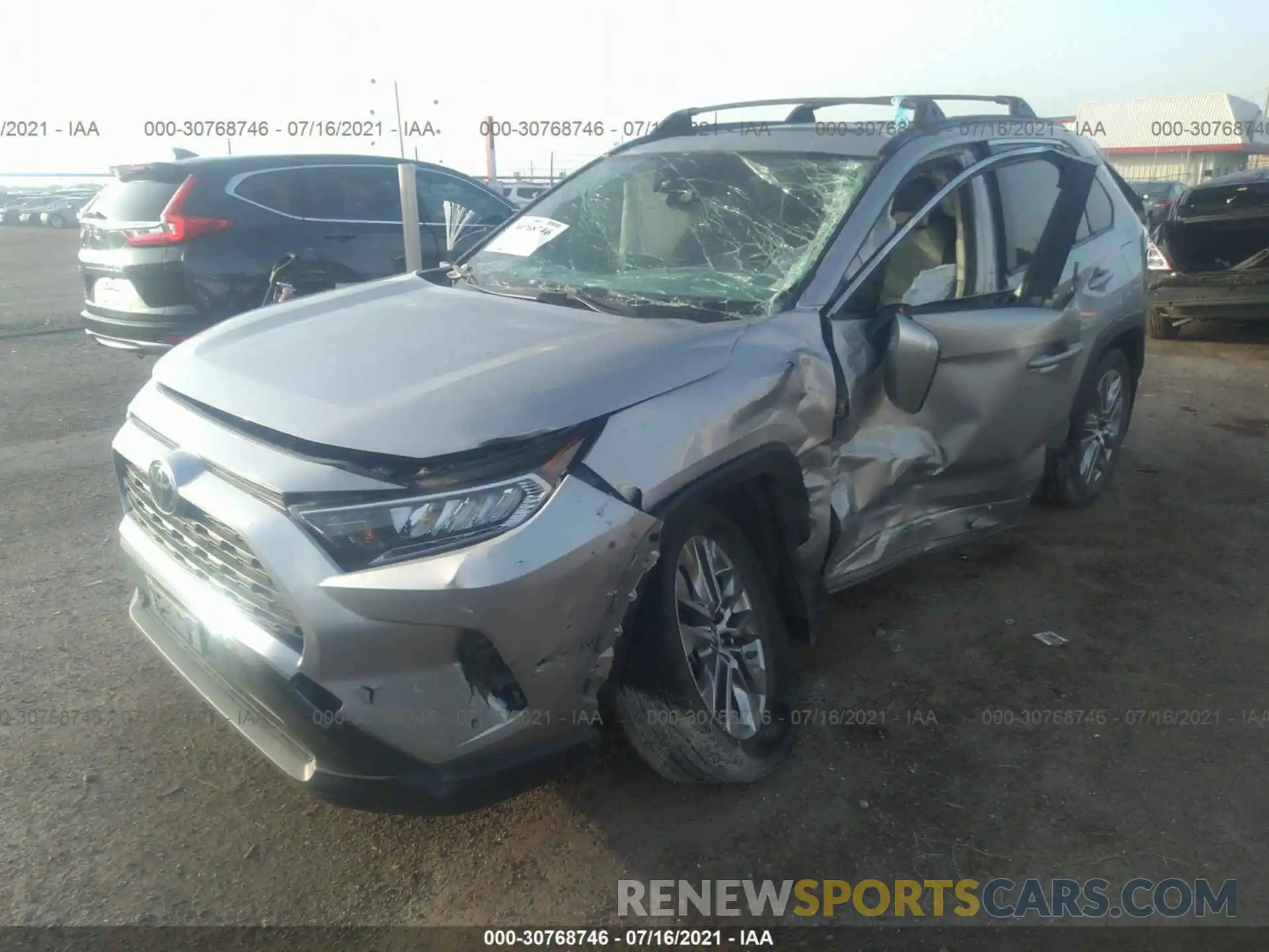 2 Photograph of a damaged car JTMC1RFV3KD005013 TOYOTA RAV4 2019