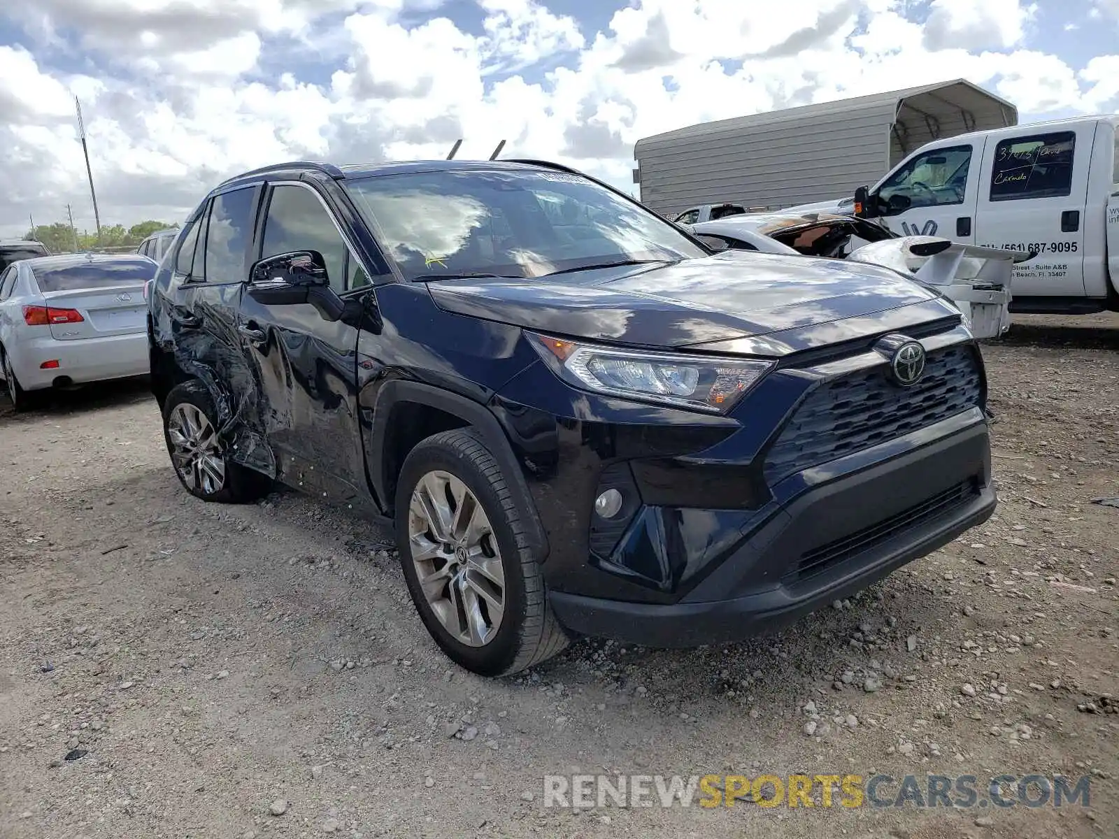 1 Photograph of a damaged car JTMC1RFV3KD012060 TOYOTA RAV4 2019