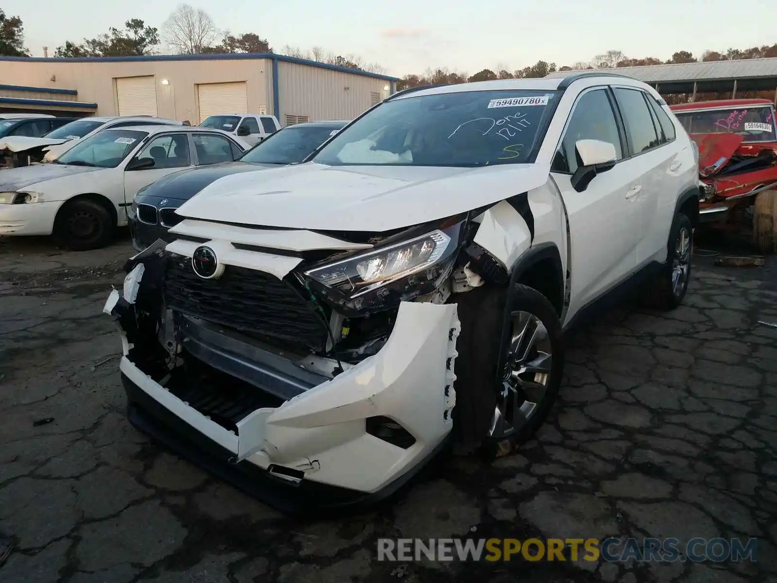 2 Photograph of a damaged car JTMC1RFV3KD013645 TOYOTA RAV4 2019