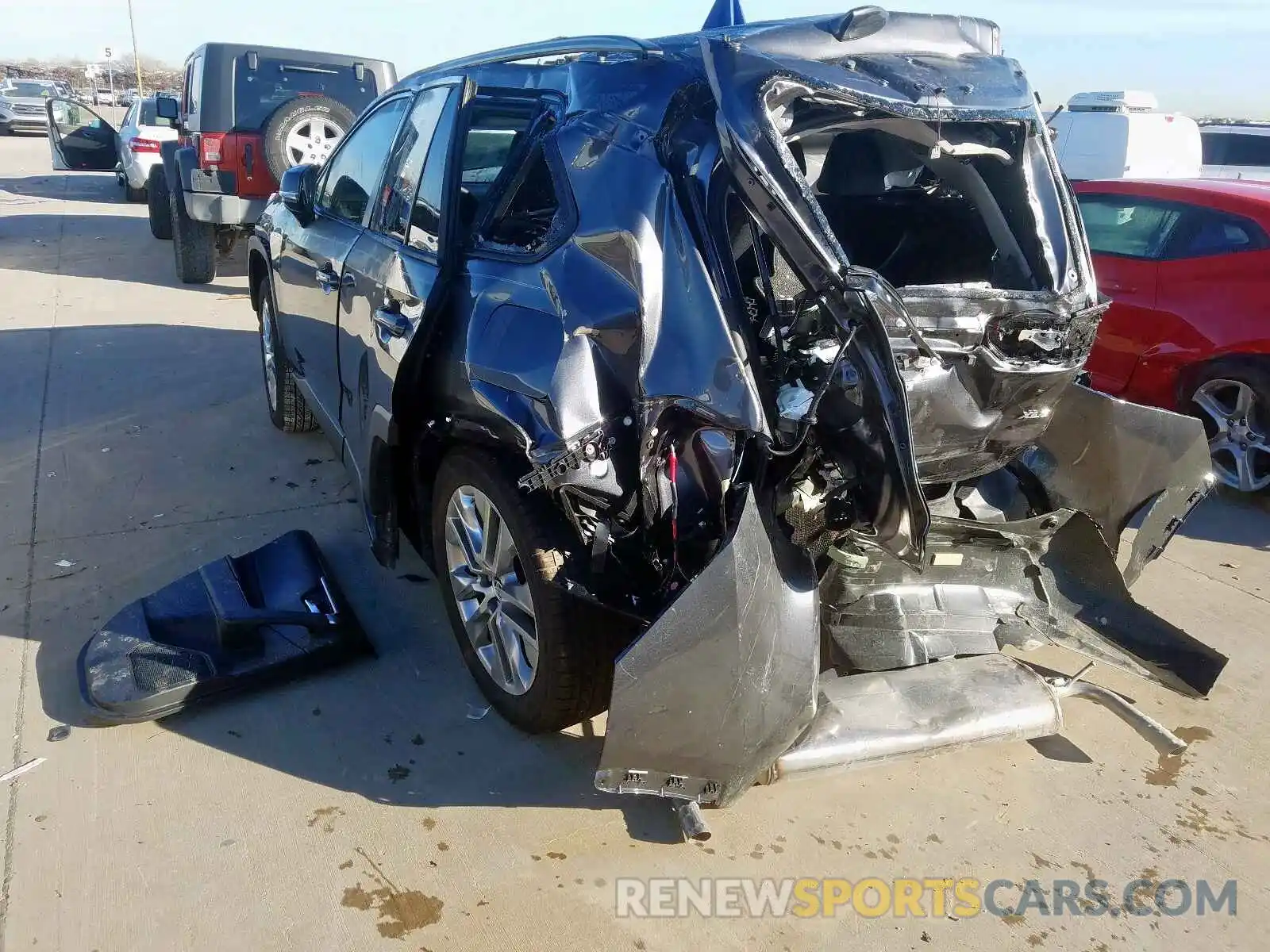 3 Photograph of a damaged car JTMC1RFV3KD040604 TOYOTA RAV4 2019