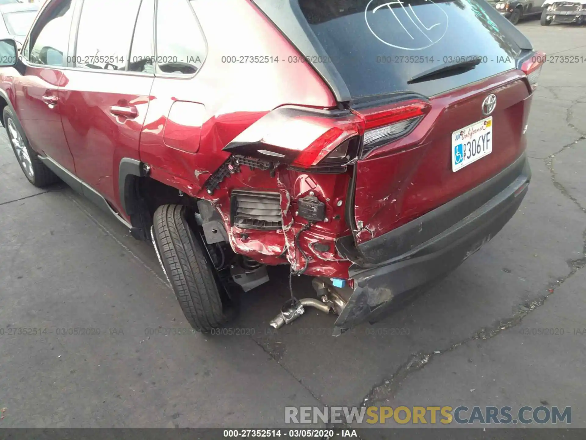 6 Photograph of a damaged car JTMC1RFV3KD515216 TOYOTA RAV4 2019