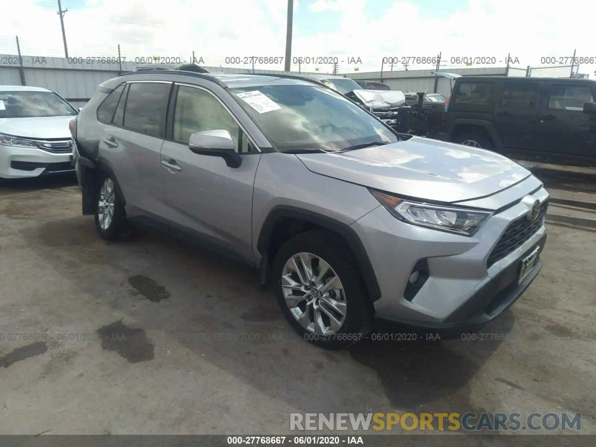 1 Photograph of a damaged car JTMC1RFV4KD025609 TOYOTA RAV4 2019