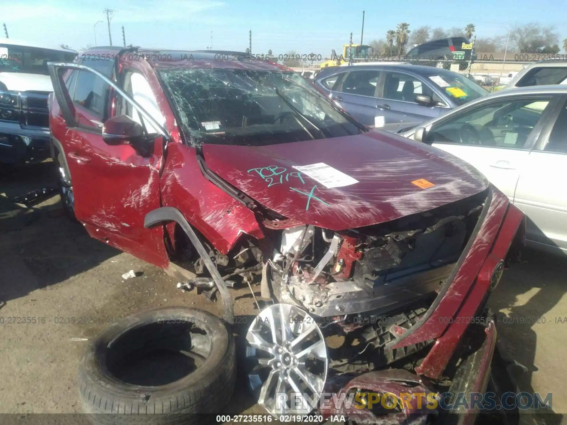 1 Photograph of a damaged car JTMC1RFV4KD506086 TOYOTA RAV4 2019