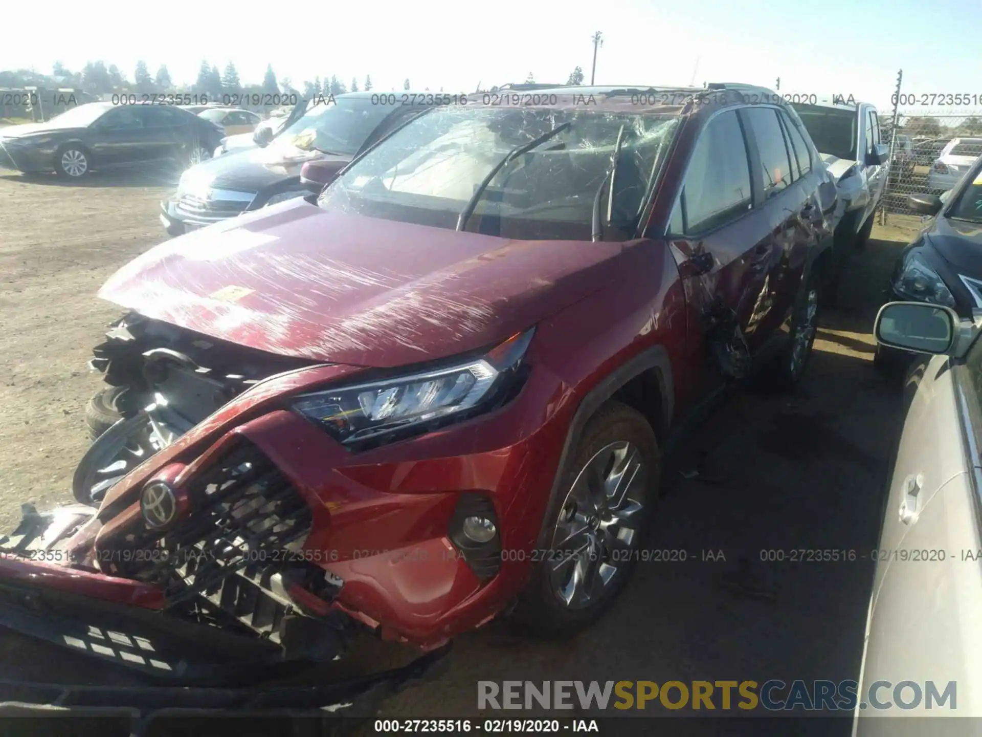 2 Photograph of a damaged car JTMC1RFV4KD506086 TOYOTA RAV4 2019