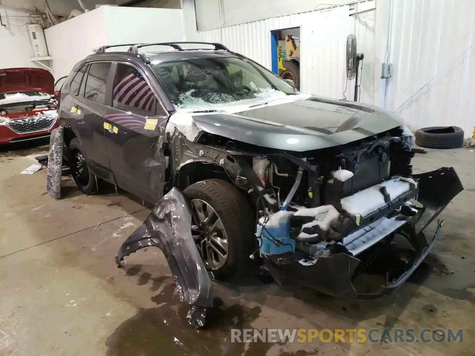 1 Photograph of a damaged car JTMC1RFV4KJ001697 TOYOTA RAV4 2019