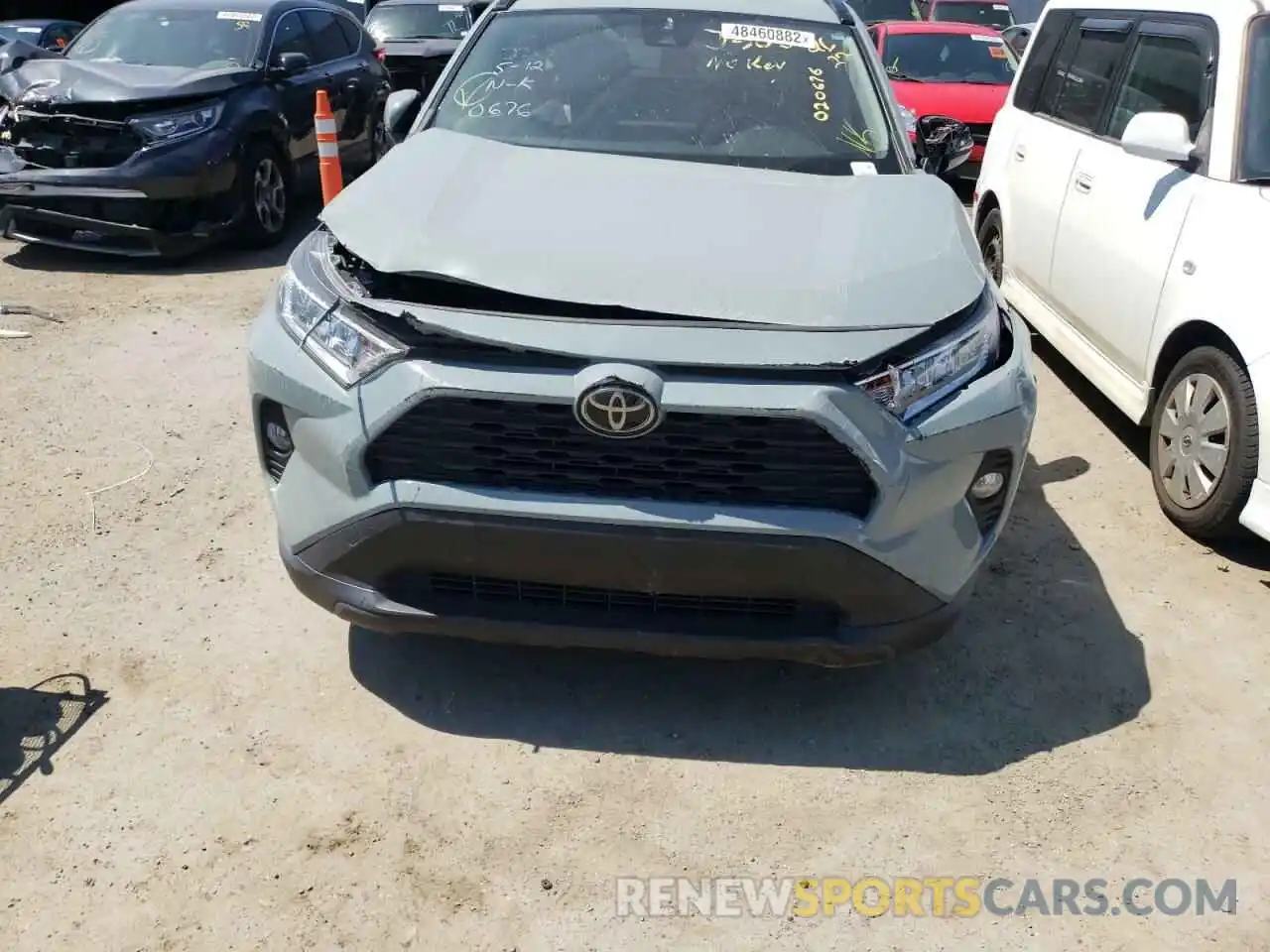 9 Photograph of a damaged car JTMC1RFV5KD020676 TOYOTA RAV4 2019