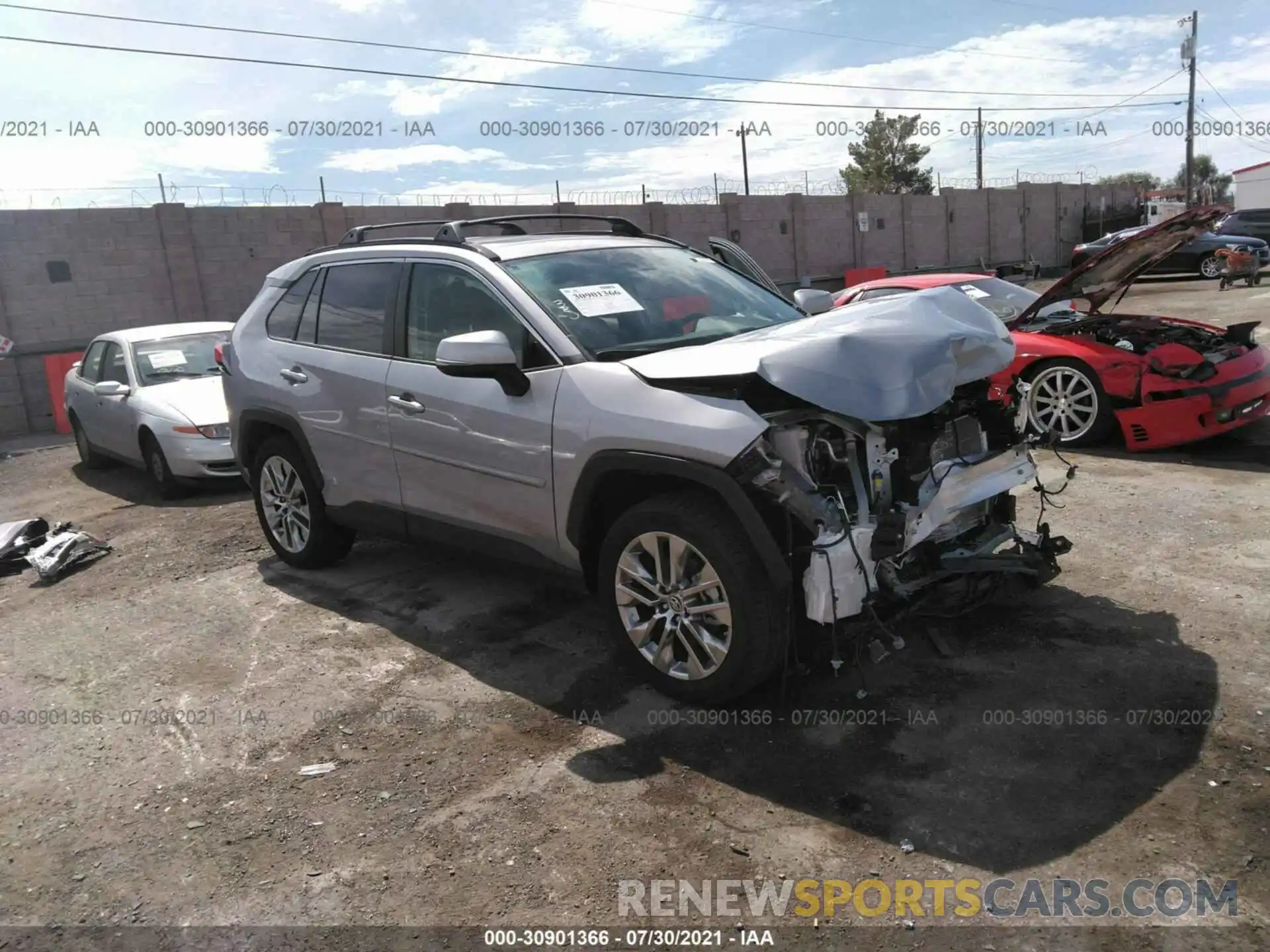 1 Photograph of a damaged car JTMC1RFV5KD037753 TOYOTA RAV4 2019