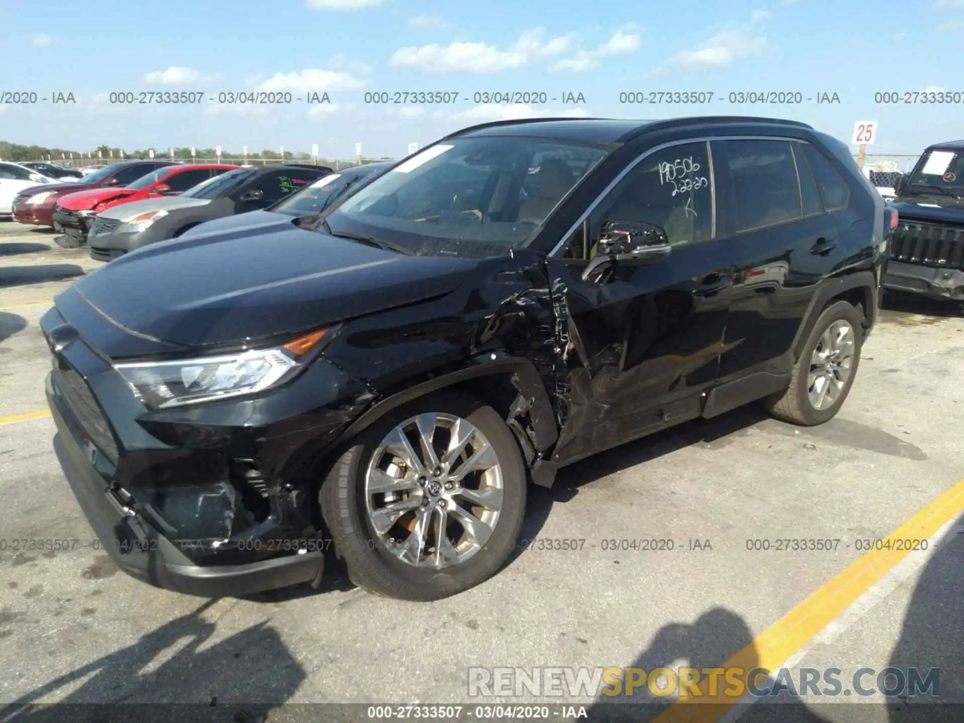 2 Photograph of a damaged car JTMC1RFV6KD017477 TOYOTA RAV4 2019