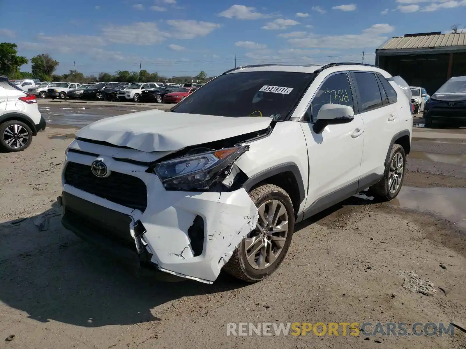 2 Photograph of a damaged car JTMC1RFV6KD020735 TOYOTA RAV4 2019