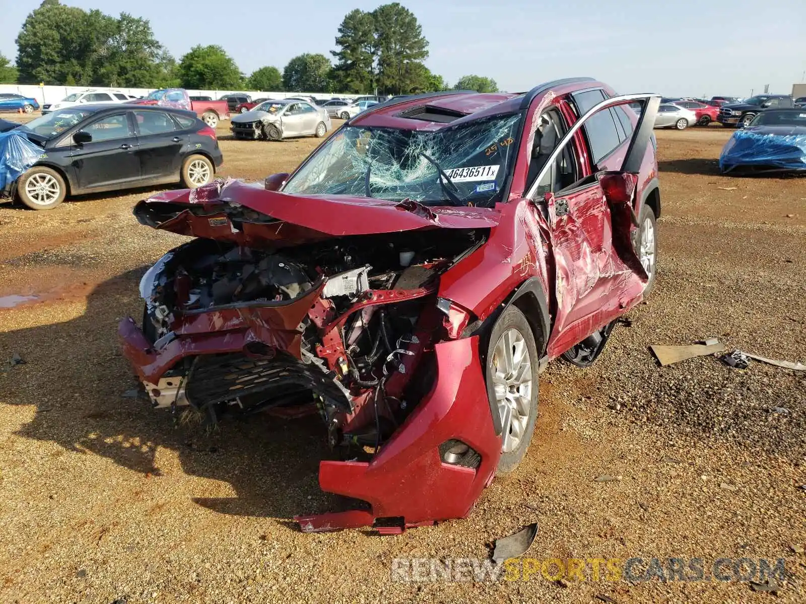 2 Photograph of a damaged car JTMC1RFV6KD022548 TOYOTA RAV4 2019