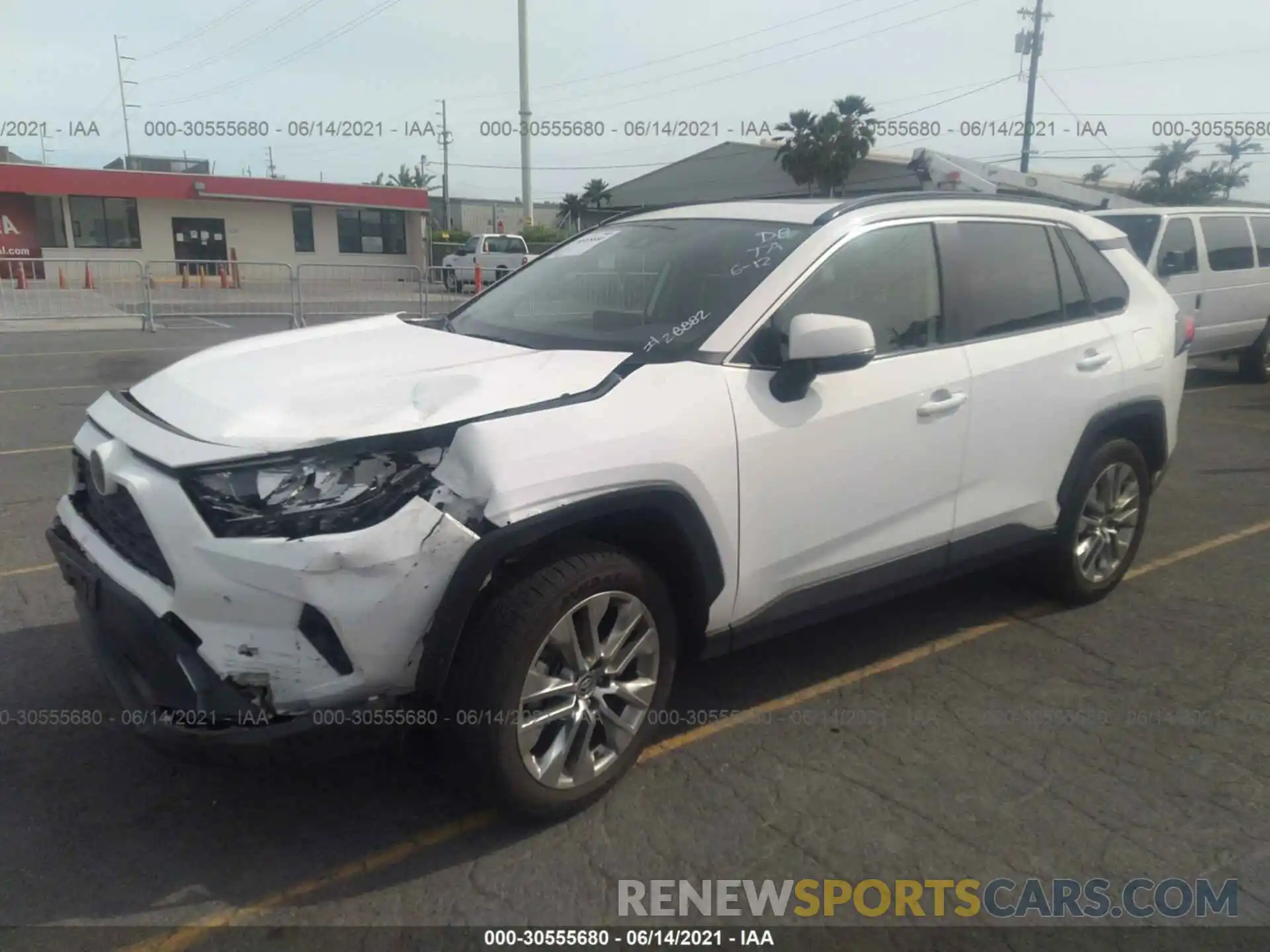 2 Photograph of a damaged car JTMC1RFV6KD039639 TOYOTA RAV4 2019