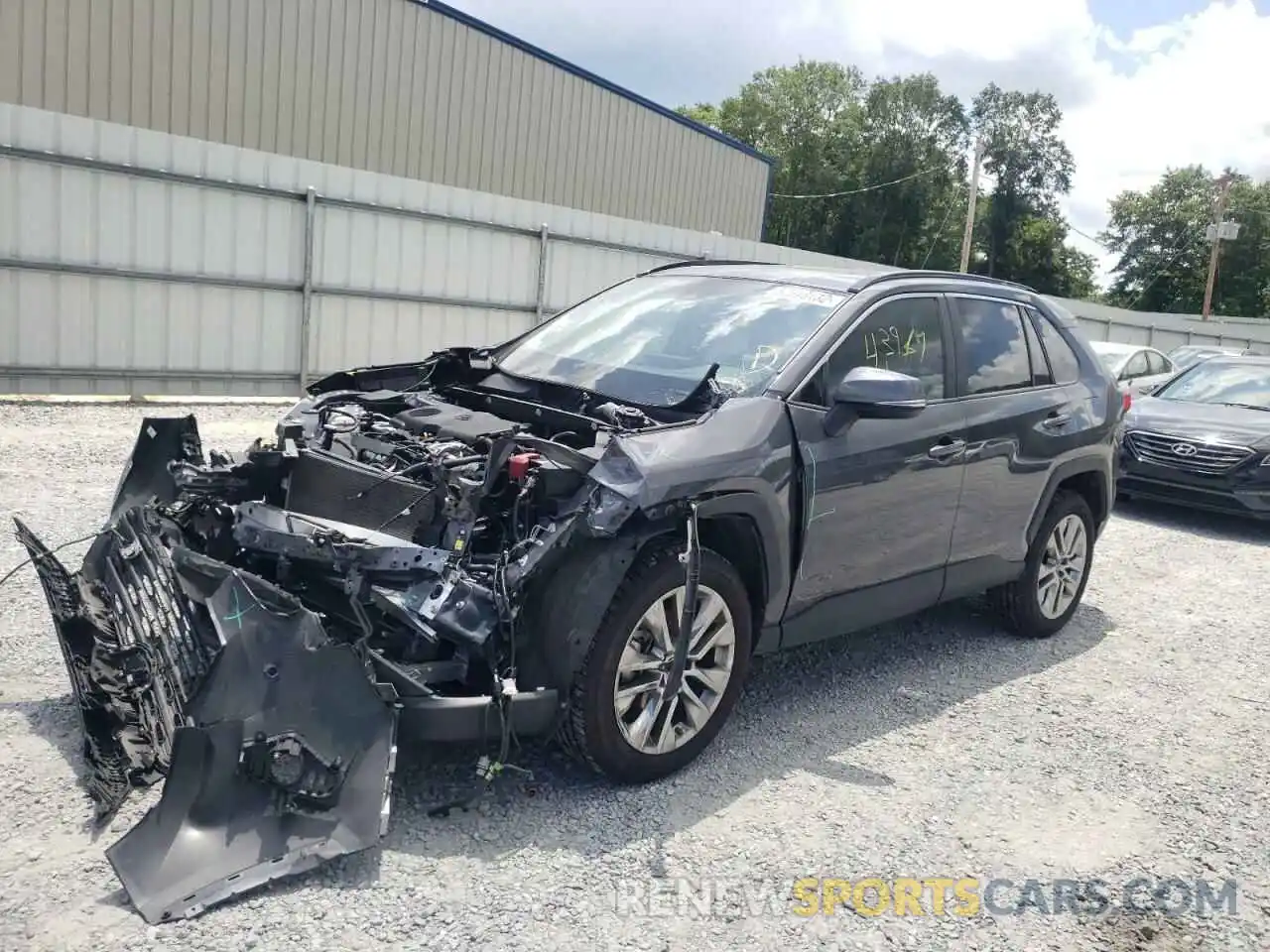 2 Photograph of a damaged car JTMC1RFV7KD003622 TOYOTA RAV4 2019