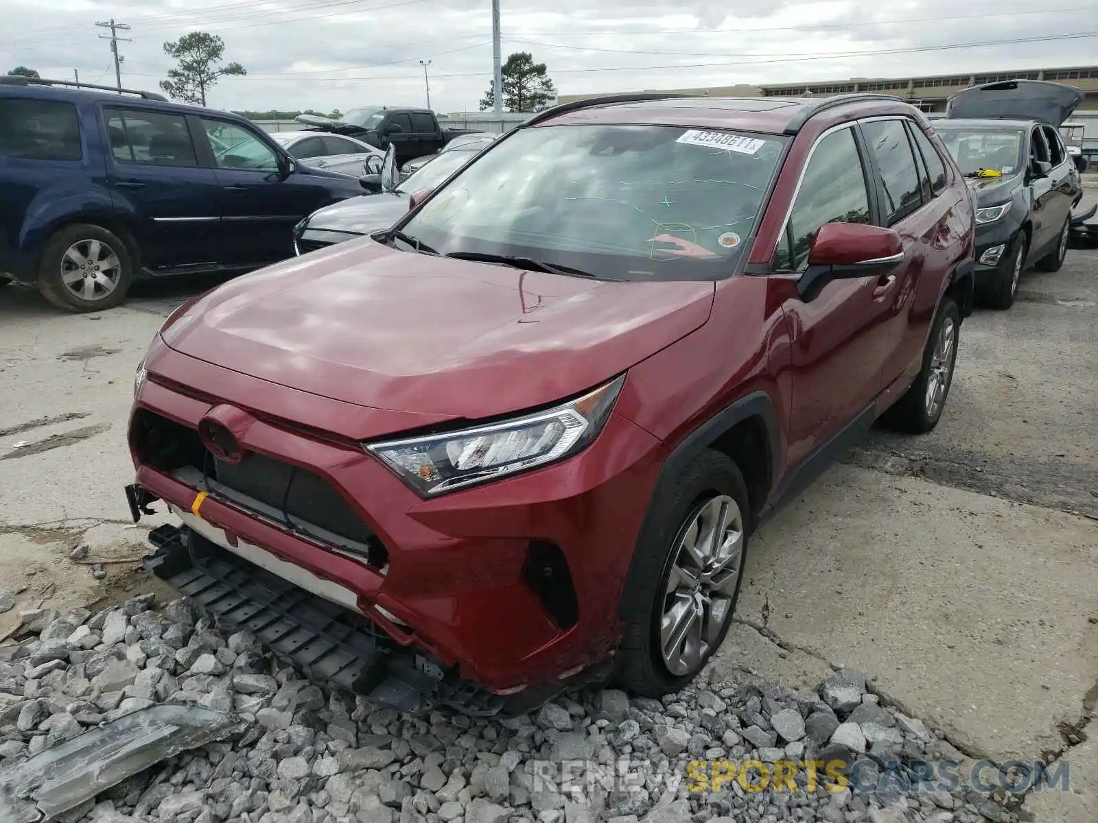 2 Photograph of a damaged car JTMC1RFV7KD016354 TOYOTA RAV4 2019