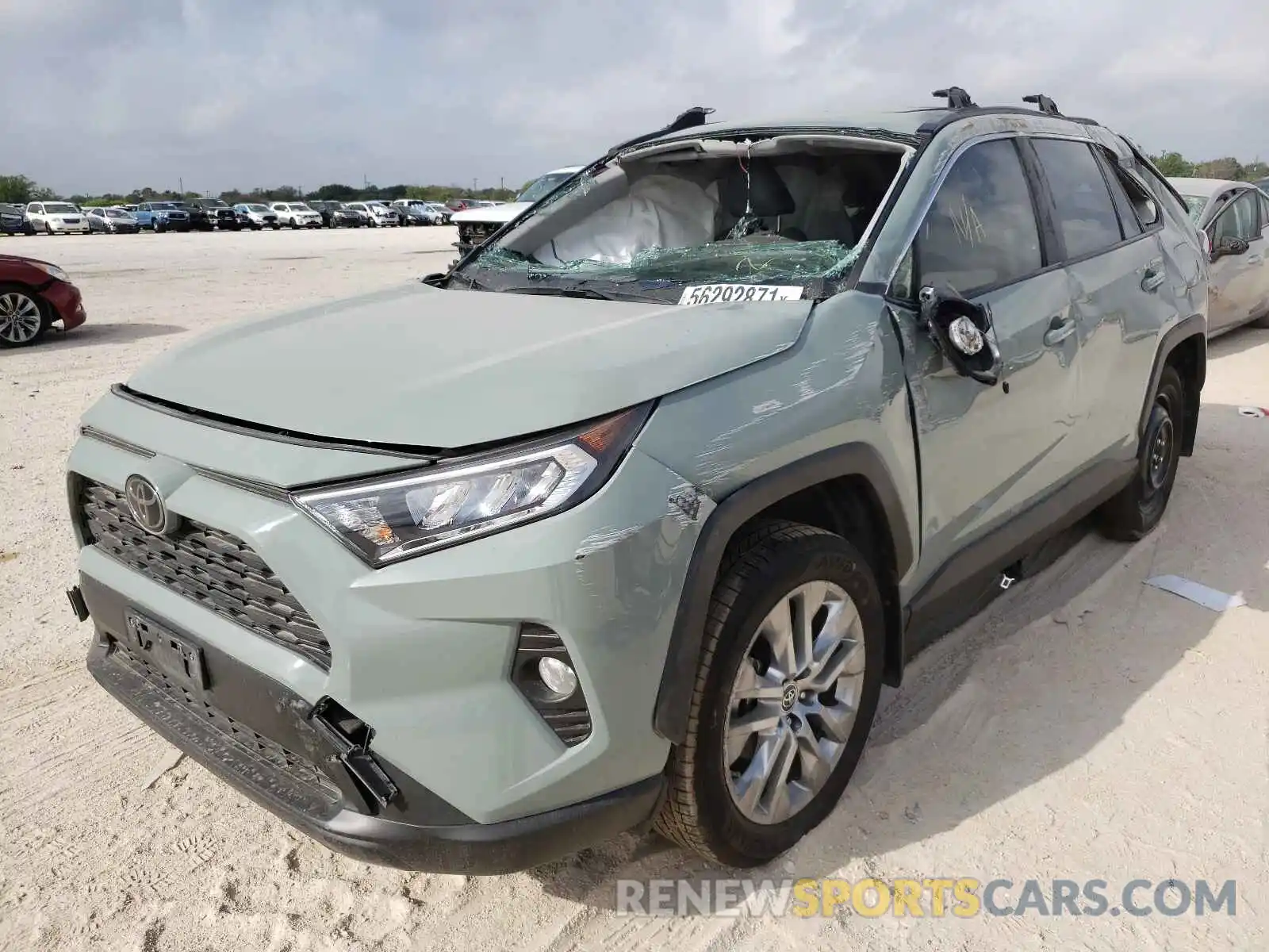 2 Photograph of a damaged car JTMC1RFV7KD022381 TOYOTA RAV4 2019