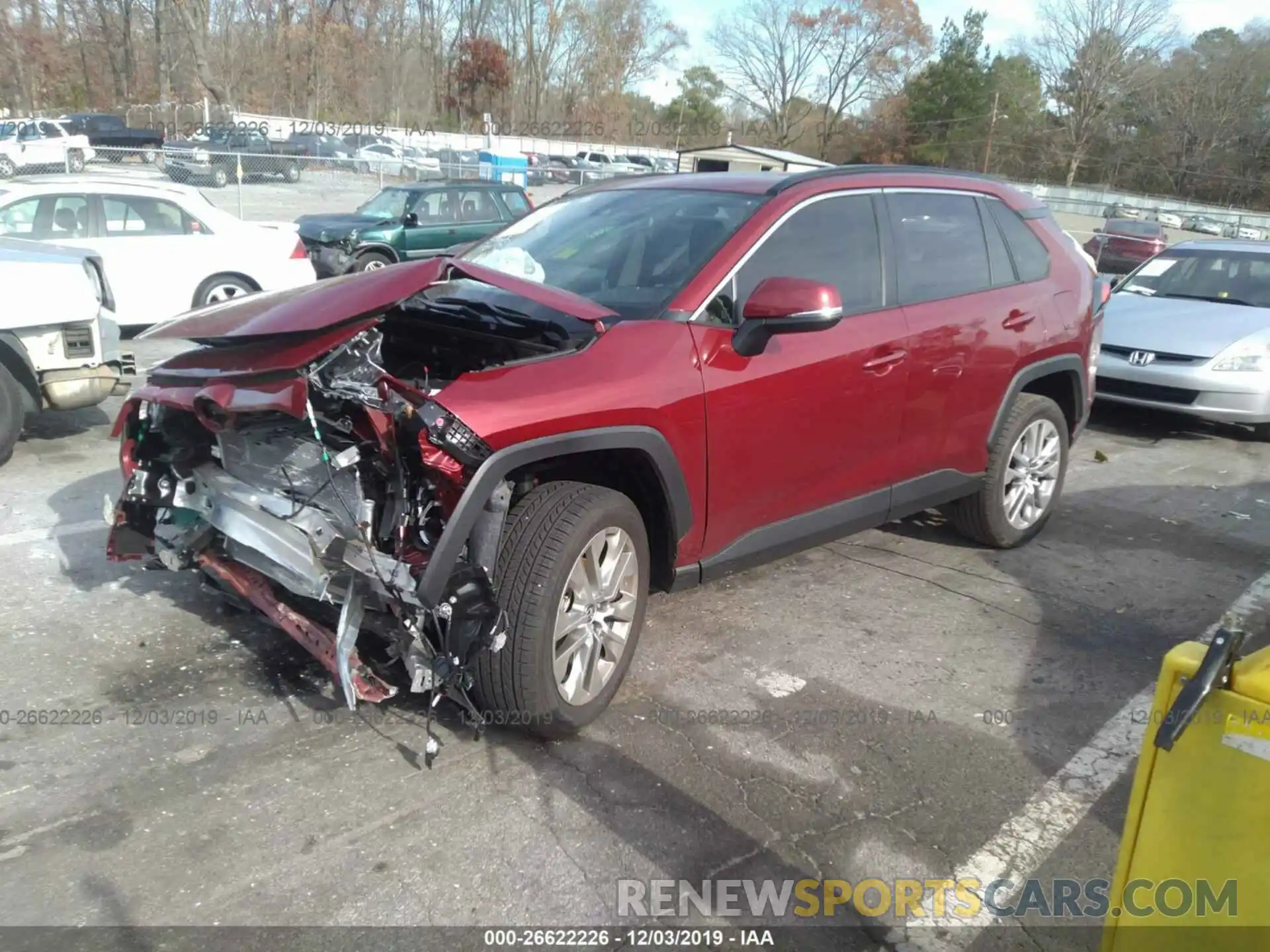 2 Photograph of a damaged car JTMC1RFV7KD032621 TOYOTA RAV4 2019