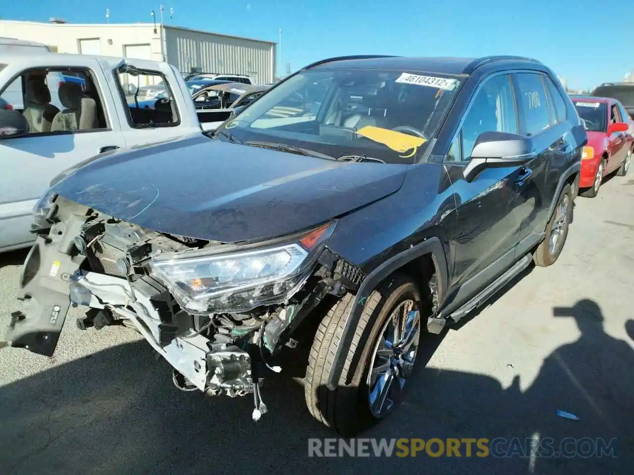 2 Photograph of a damaged car JTMC1RFV8KD011020 TOYOTA RAV4 2019